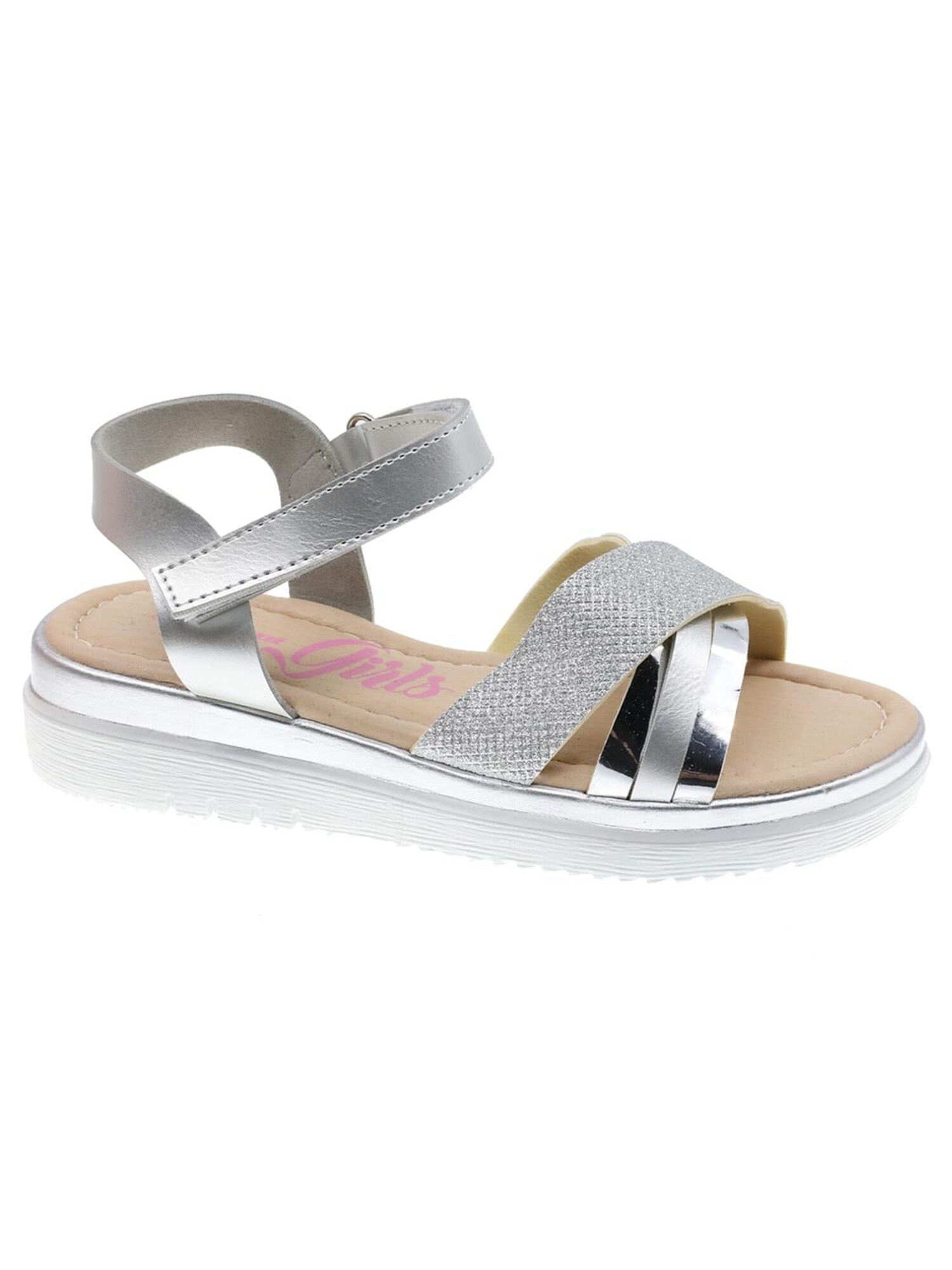Beppi Sandalias 'Casual Sandal'  plata