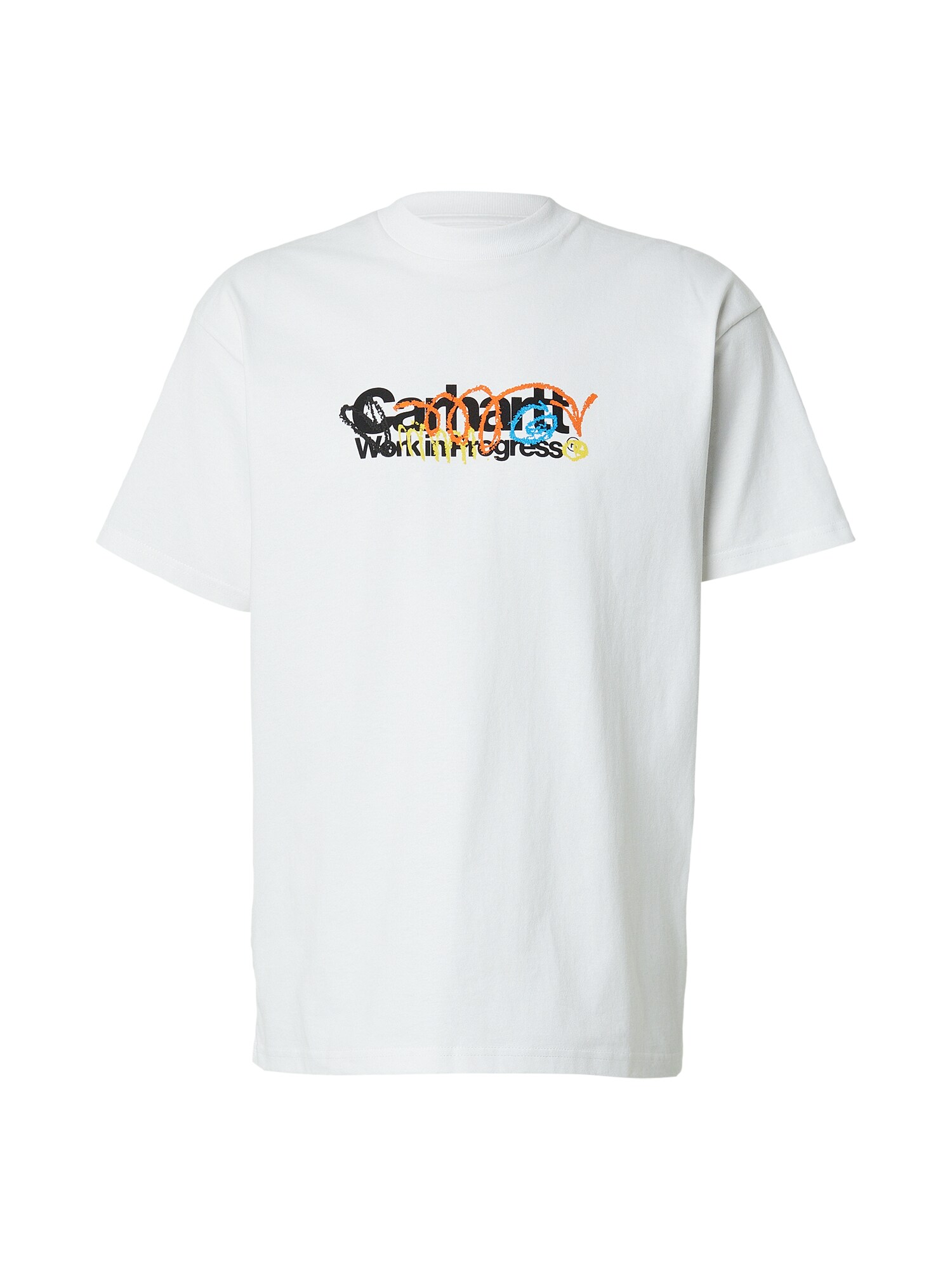 Carhartt WIP Tricou Primary  albastru neon / portocaliu / negru / alb
