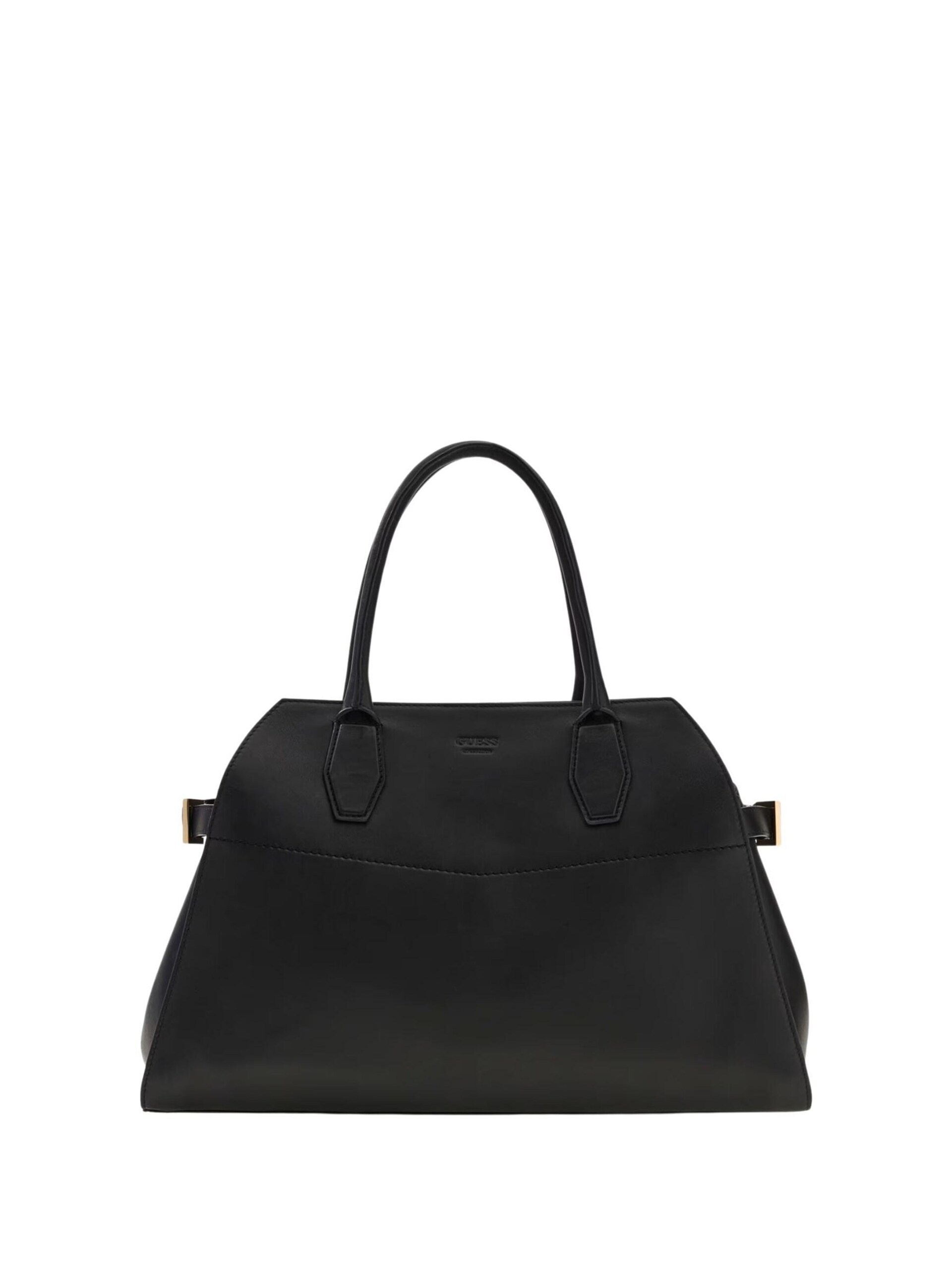 Guess Axelremsväska 'Guess Sac Bandoulière Yulia Small Satchel Black' dam