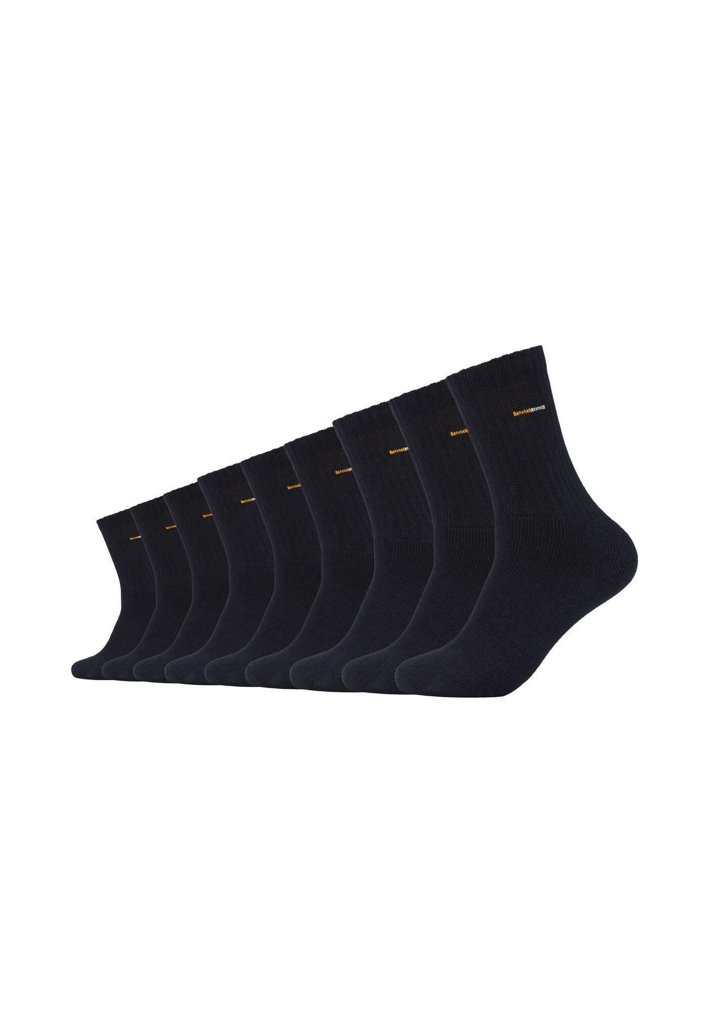 Camano Sokken Grijs / Oranje / Zwart