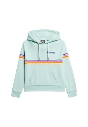 Superdry Sweatshirt Mintgroen / Lila / Oranje / Wit