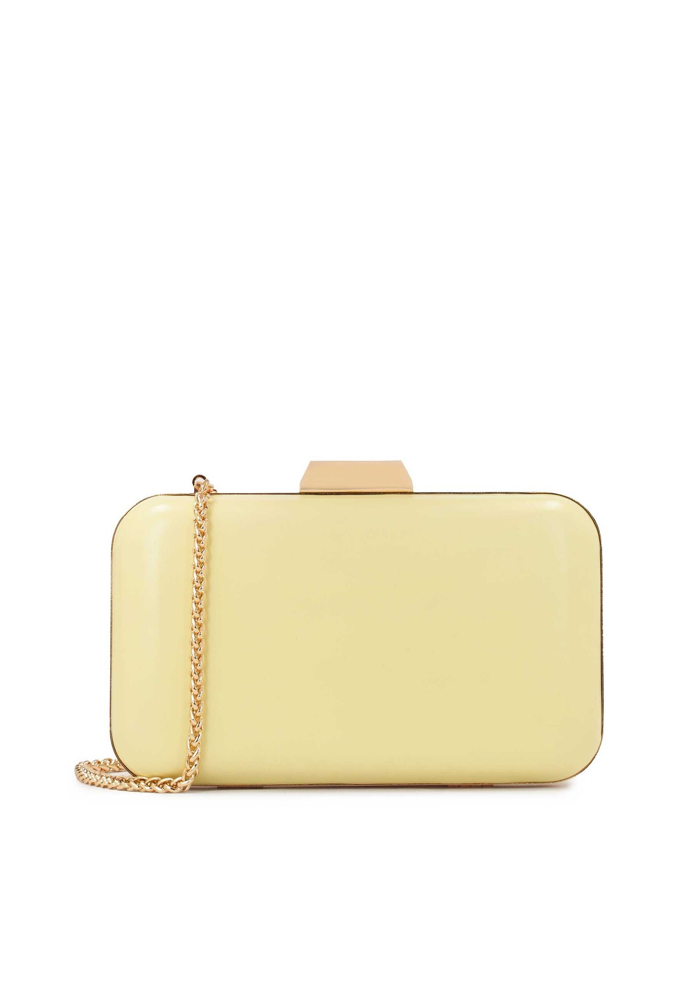 Kazar Clutch  galben pastel