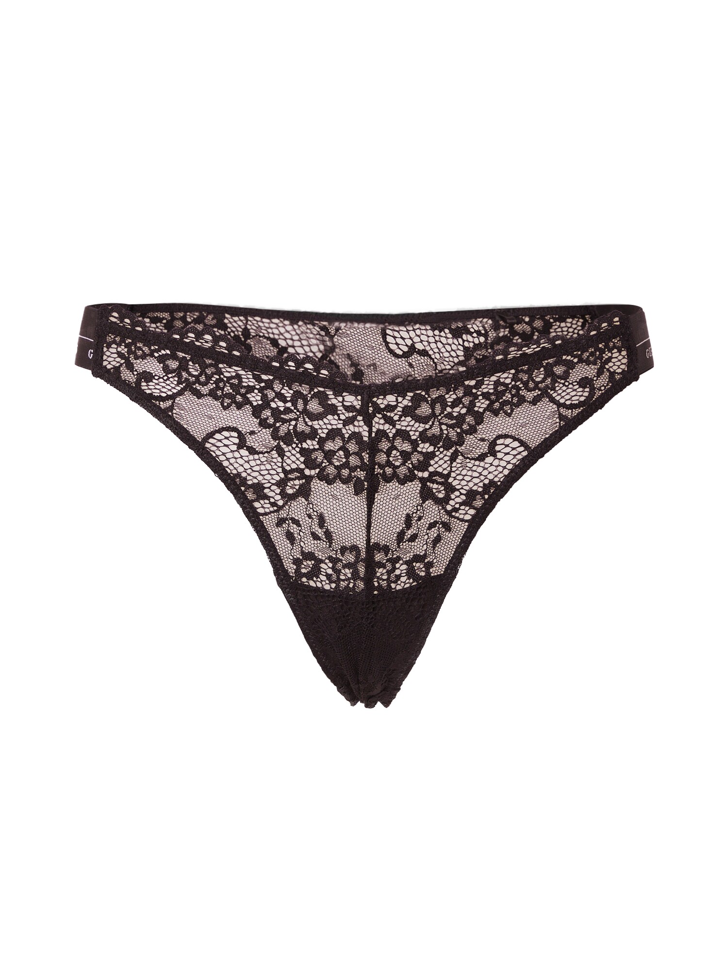 GUESS Tanga JANE  negru / alb