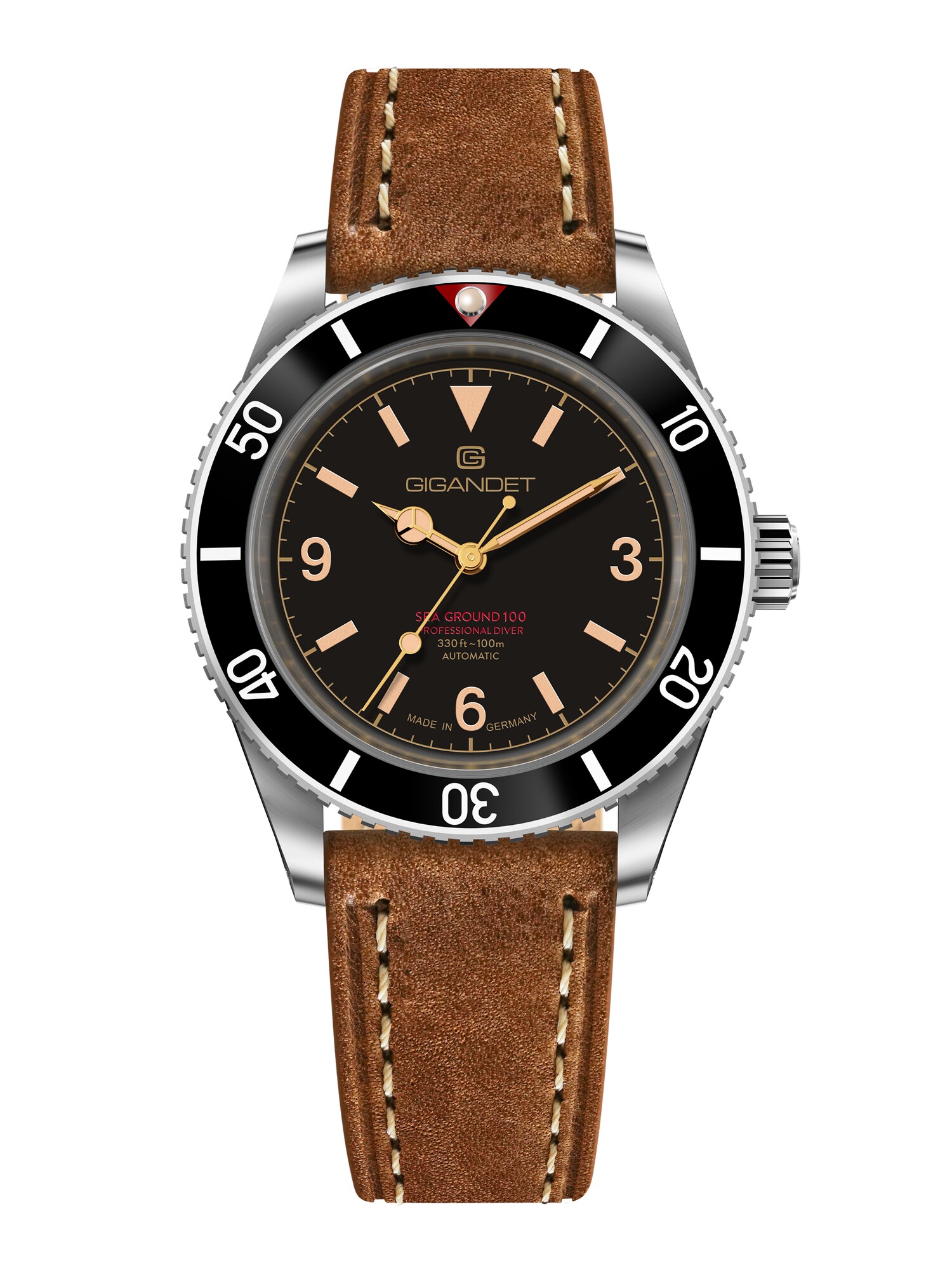 Gigandet Orologio analogico 'SEA GROUND 100'  nero