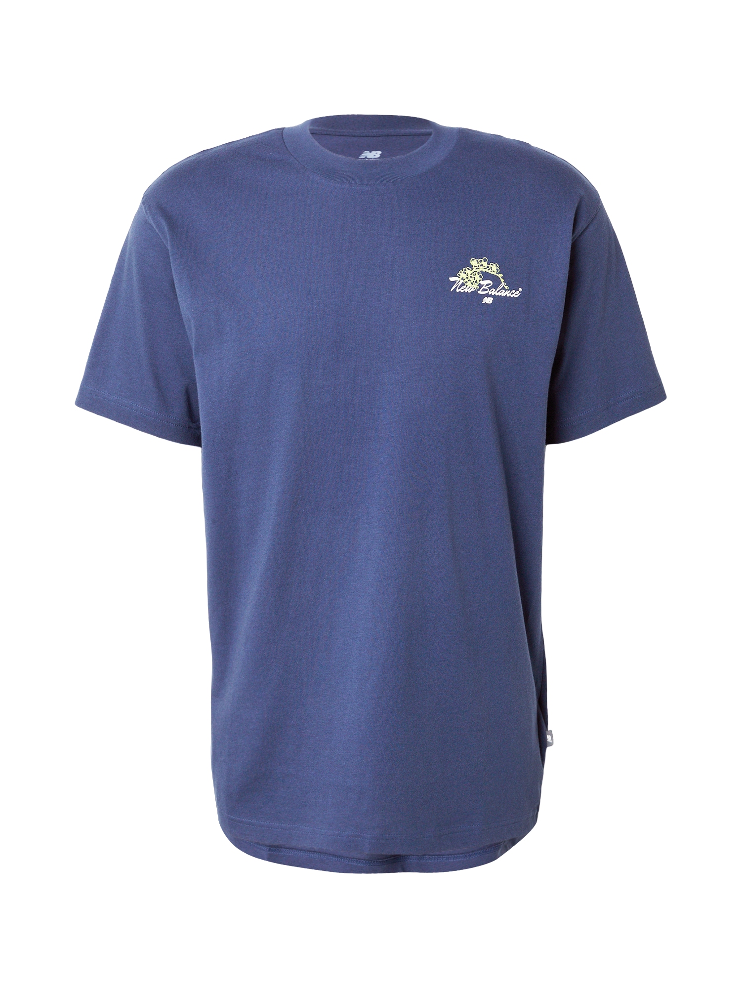 new balance Tricou bleumarin / verde deschis / alb