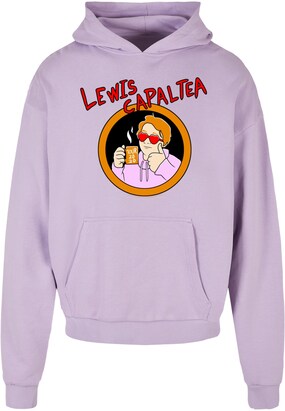 Merchcode Sweatshirt ‘Lewis Capaldi – CapalTea’ Lavendel / Oranje / Rood / Zwart