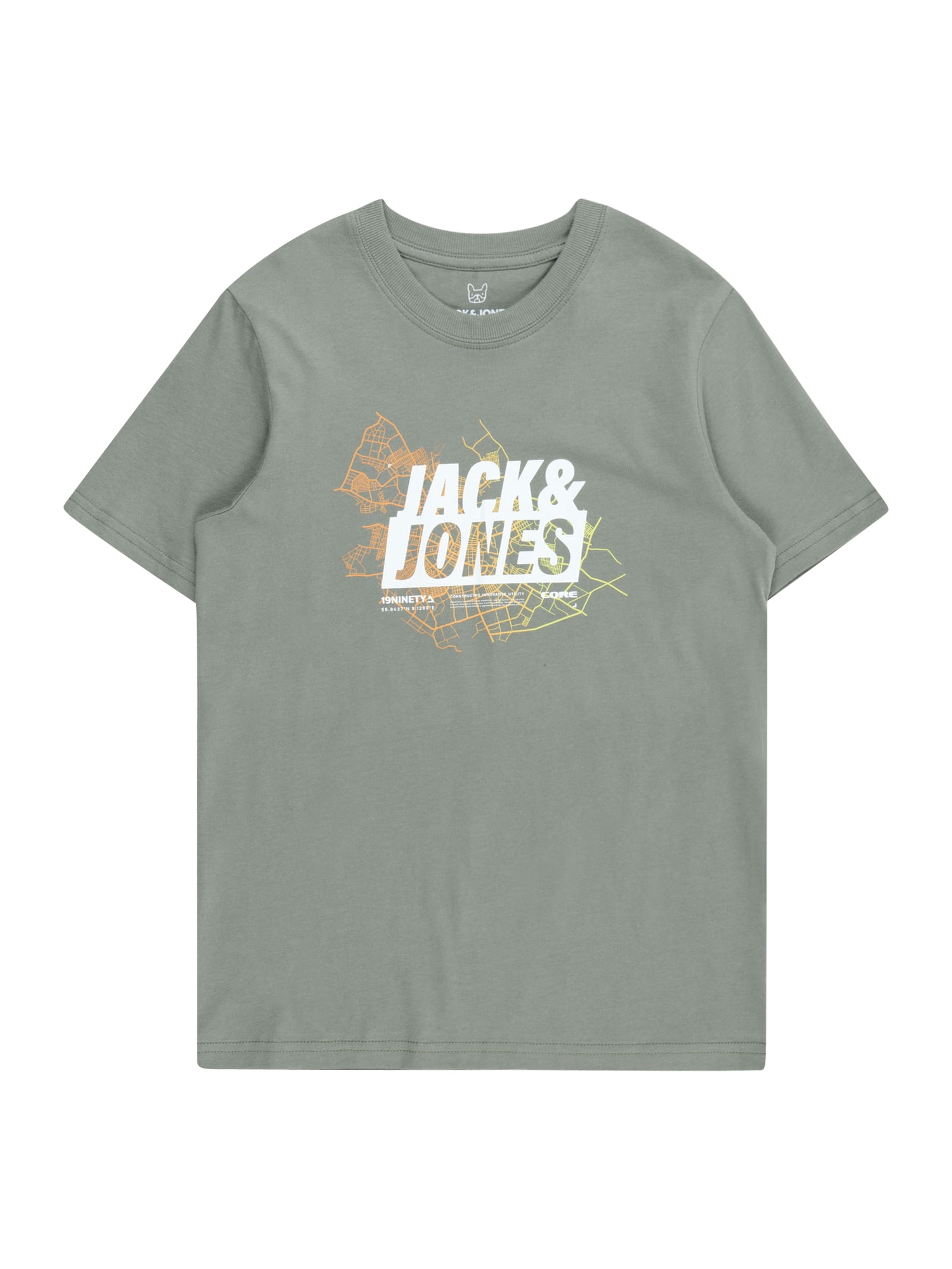 Jack & Jones Junior Majica  žuta / kaki / narančasta / bijela