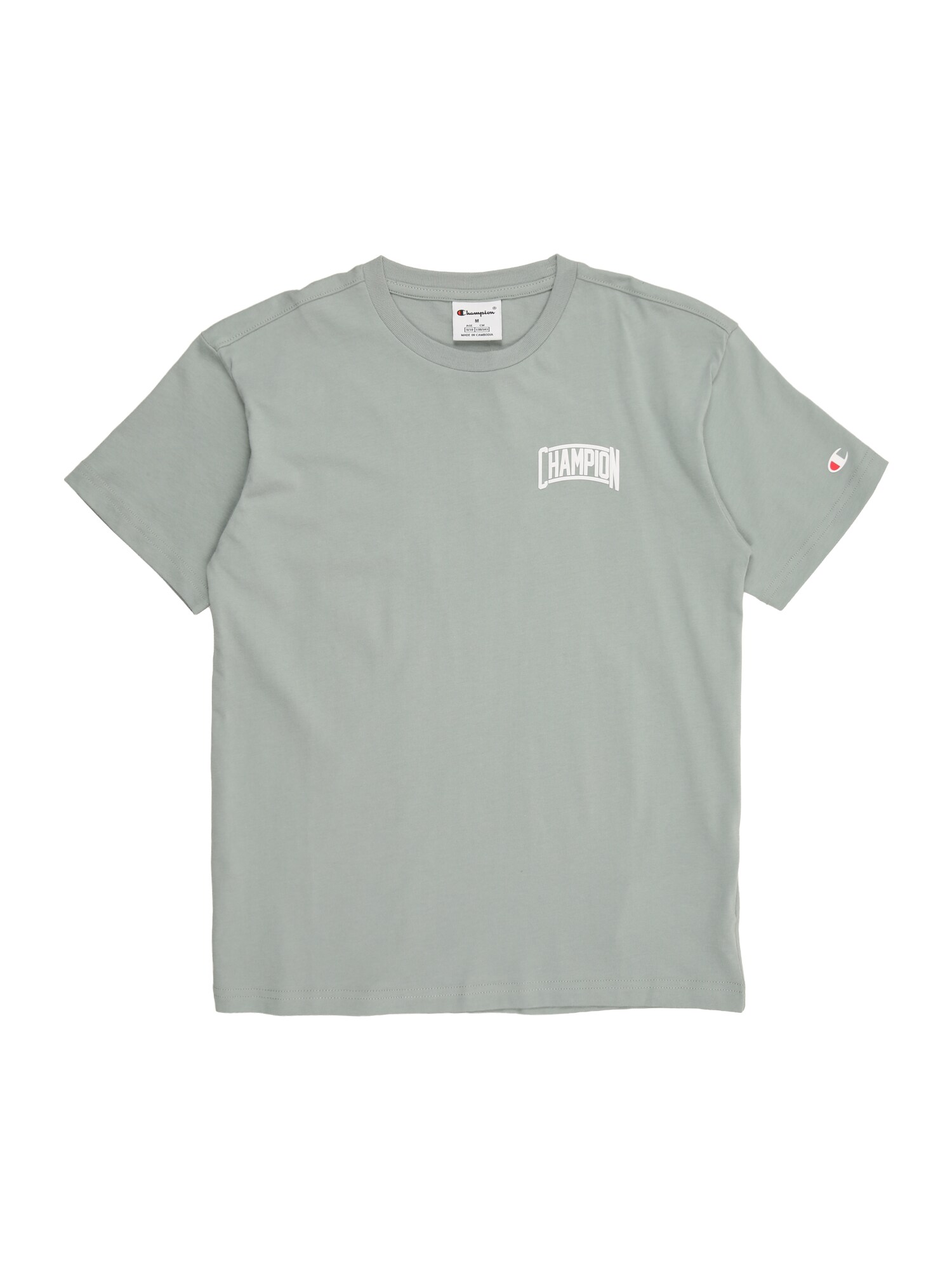 Champion Authentic Athletic Apparel Tricou  verde pastel / alb