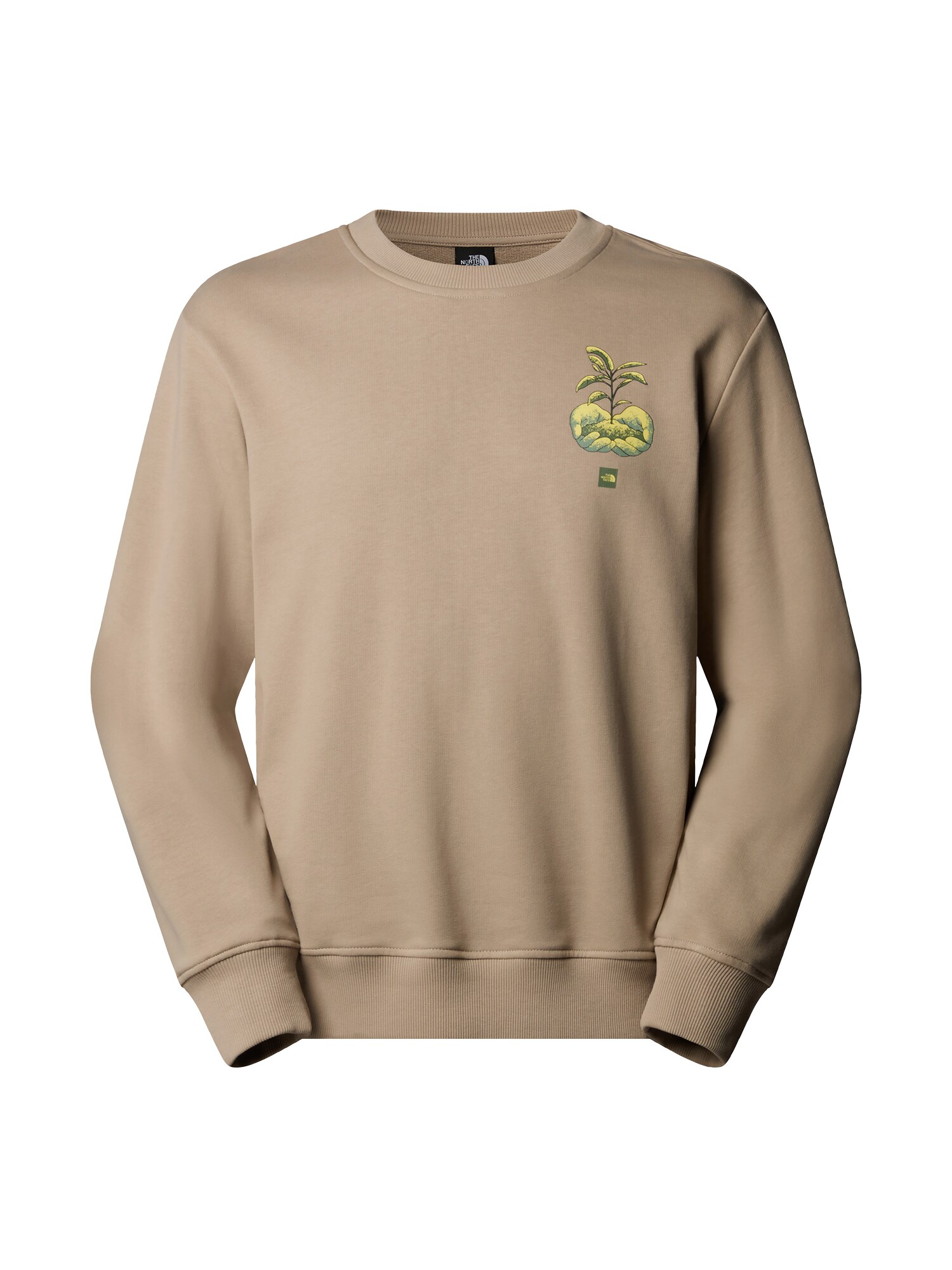 THE NORTH FACE Bluză de molton Connect  bej deschis / galben / verde pin