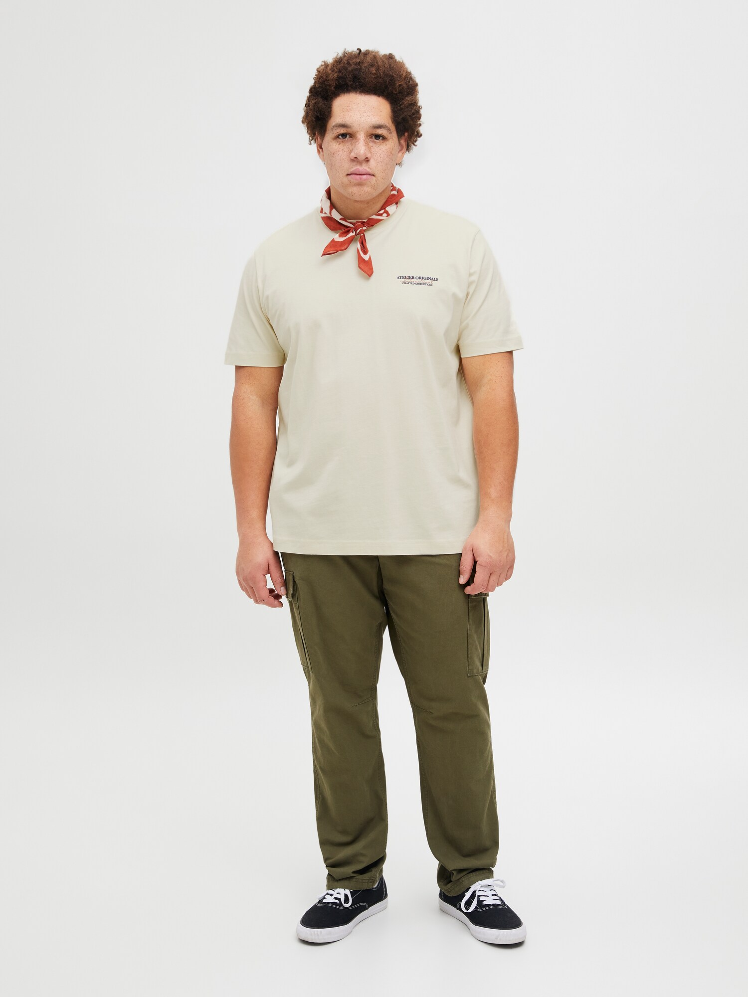Jack & Jones Plus Tričko 'JORIslington' námornícka modrá / červená / biela ako vlna (obrázok 6)