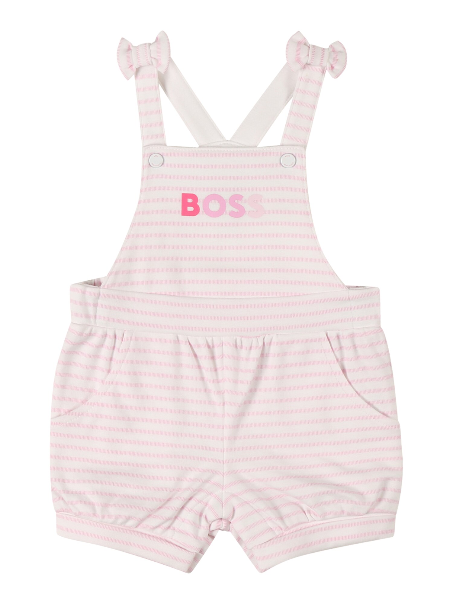 BOSS Kidswear Kombinezonas su petnešomis balta / rožinė / tamsiai rožinė