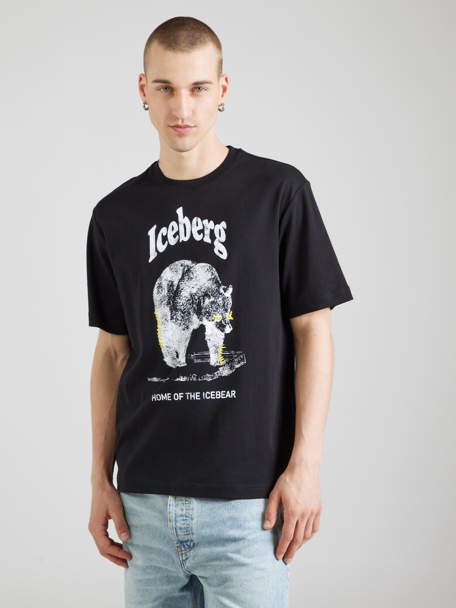 ICEBERG Póló  fekete / fehér termék 2. képe