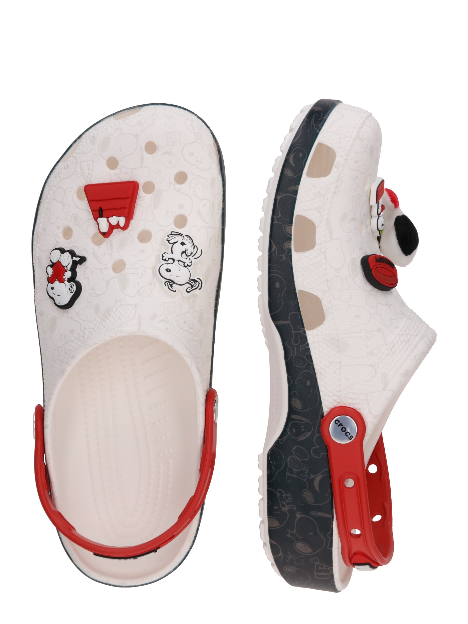 Crocs Klumpák 'Peanuts Classic'  krém / piros / fekete / fehér termék 2. képe