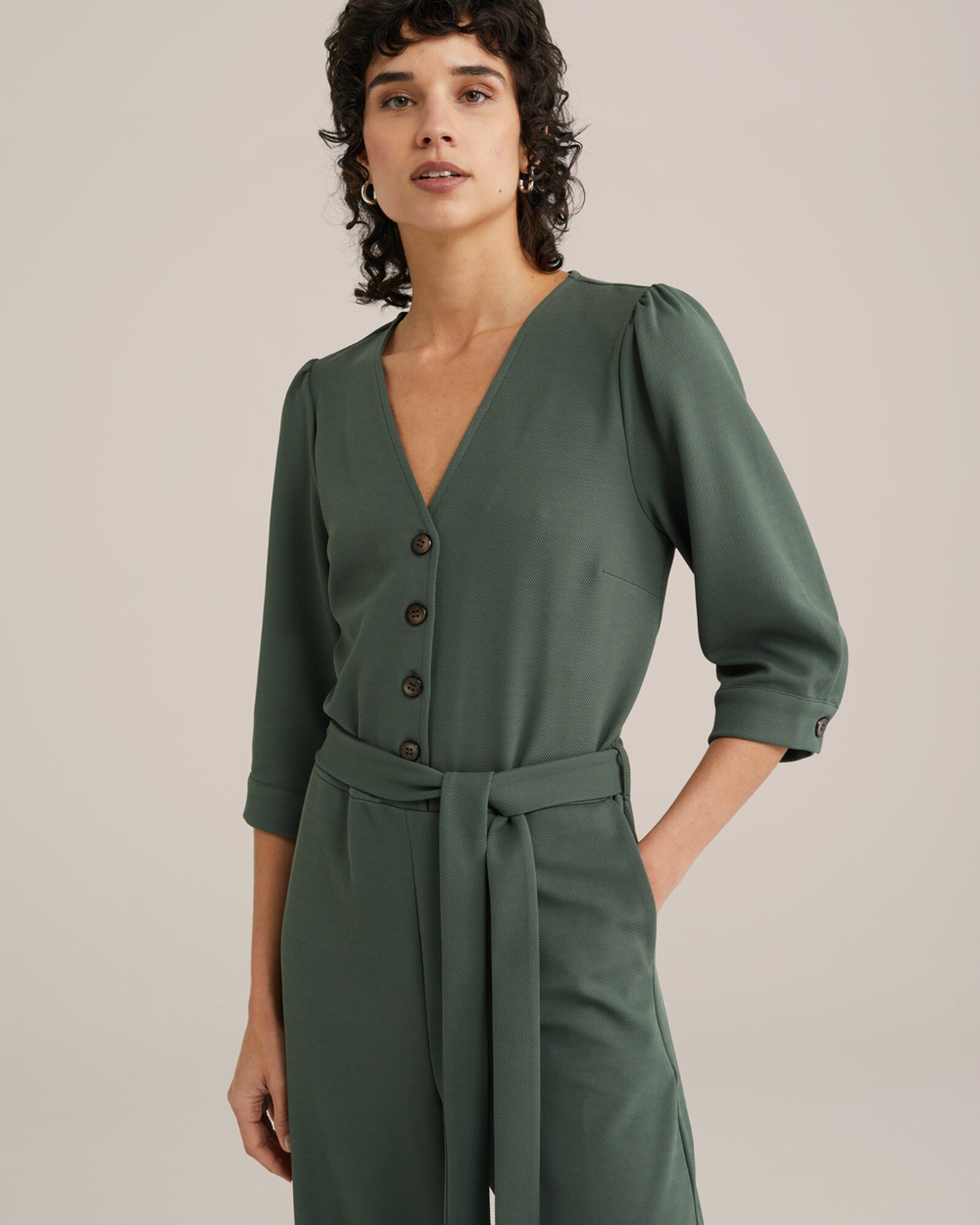WE Fashion Kezeslábas  sötétzöld termék 2. képe