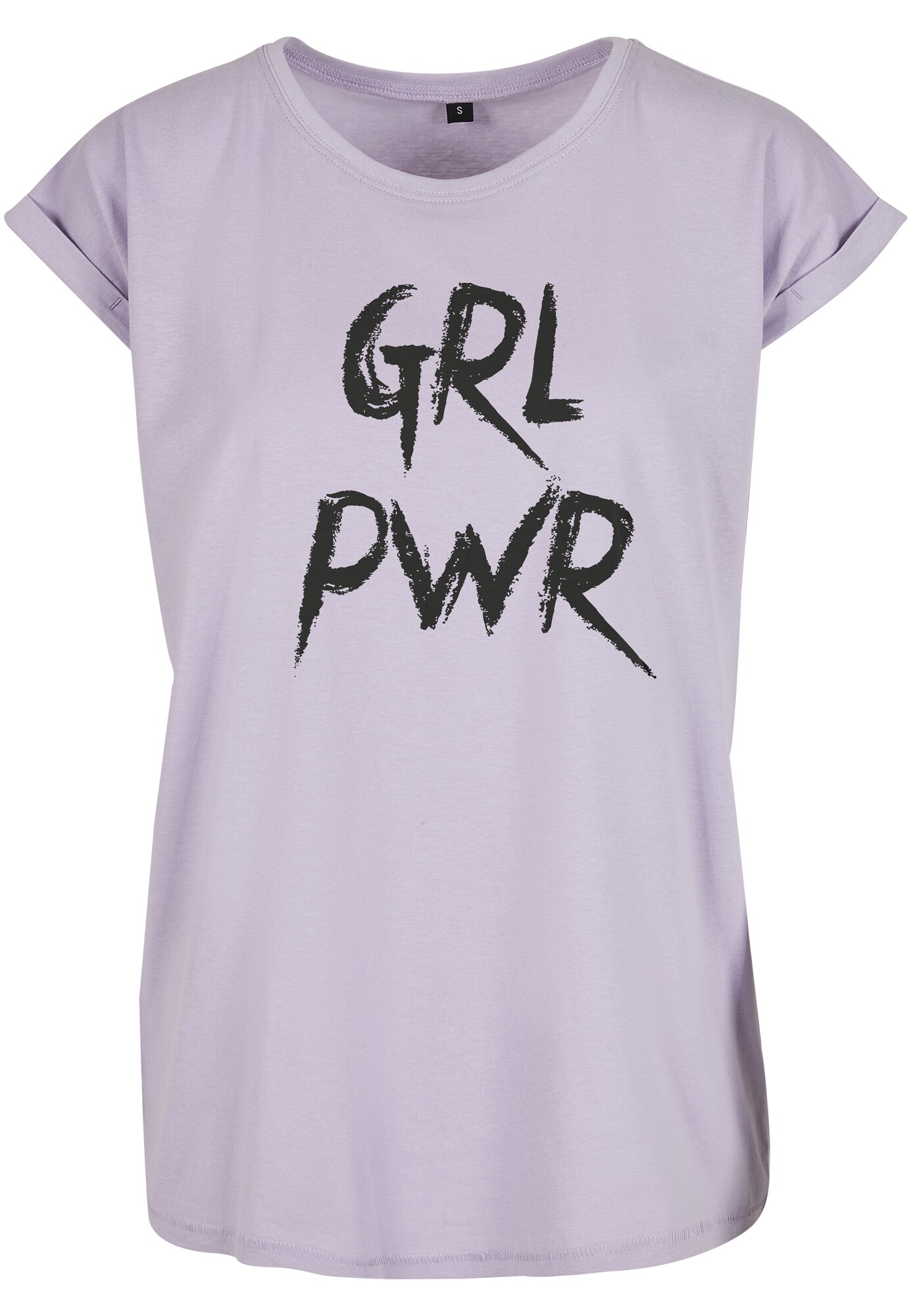 Merchcode Tričko 'Grl Pwr'  fialová / čierna