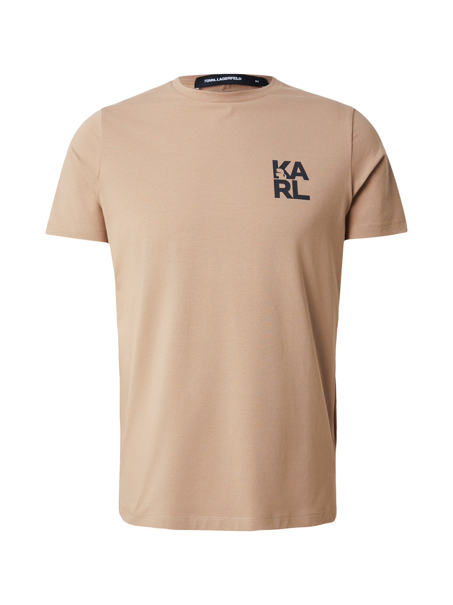 Karl Lagerfeld Tricou maro cămilă / negru