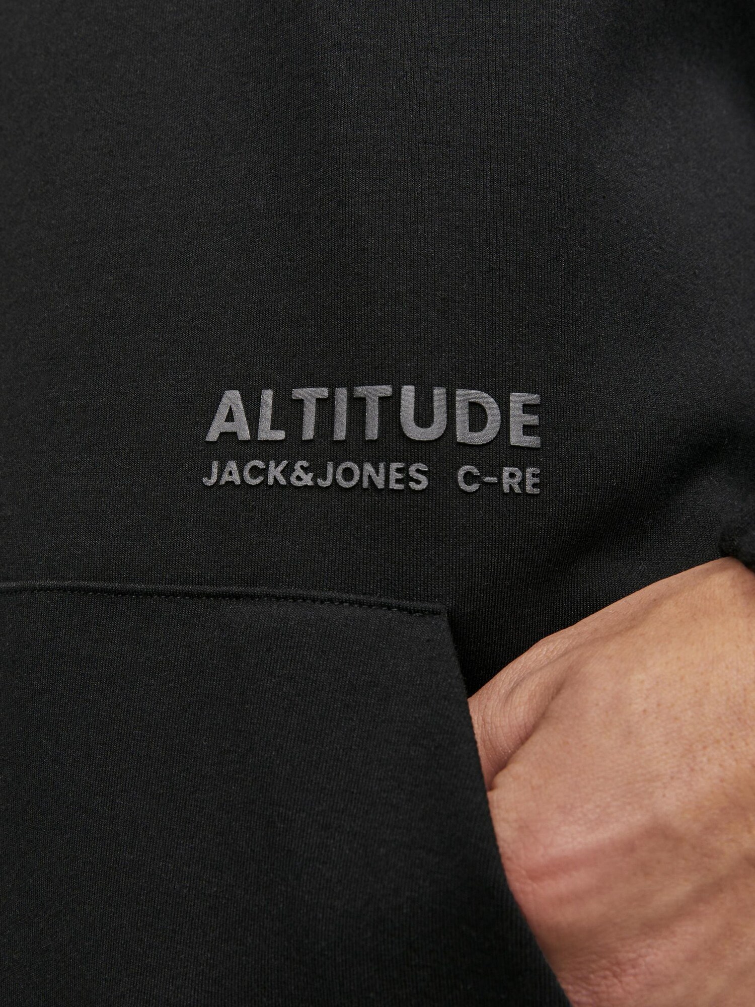 JACK & JONES Mikina 'Altitude' sivá / čierna (obrázok 5)