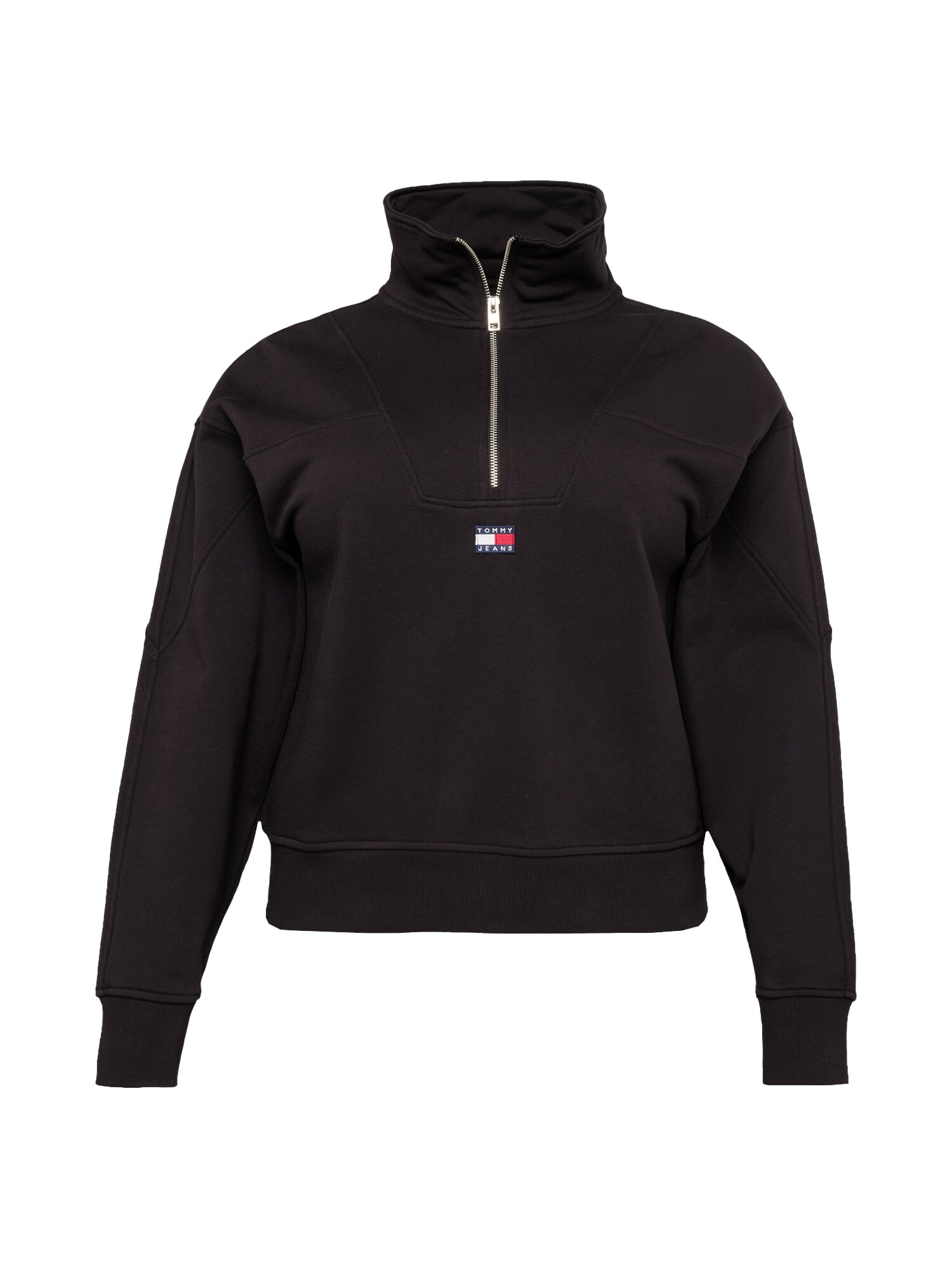 Tommy Jeans Curve Mikina  námornícka modrá / jasne červená / čierna / biela