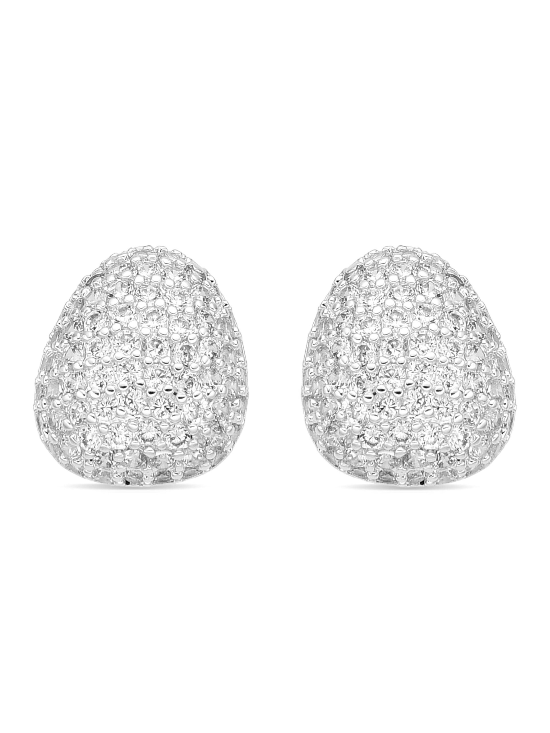 Luxenter Örhängen med Glänsande Zirkonia silver finish Oreao dam – bild 2
