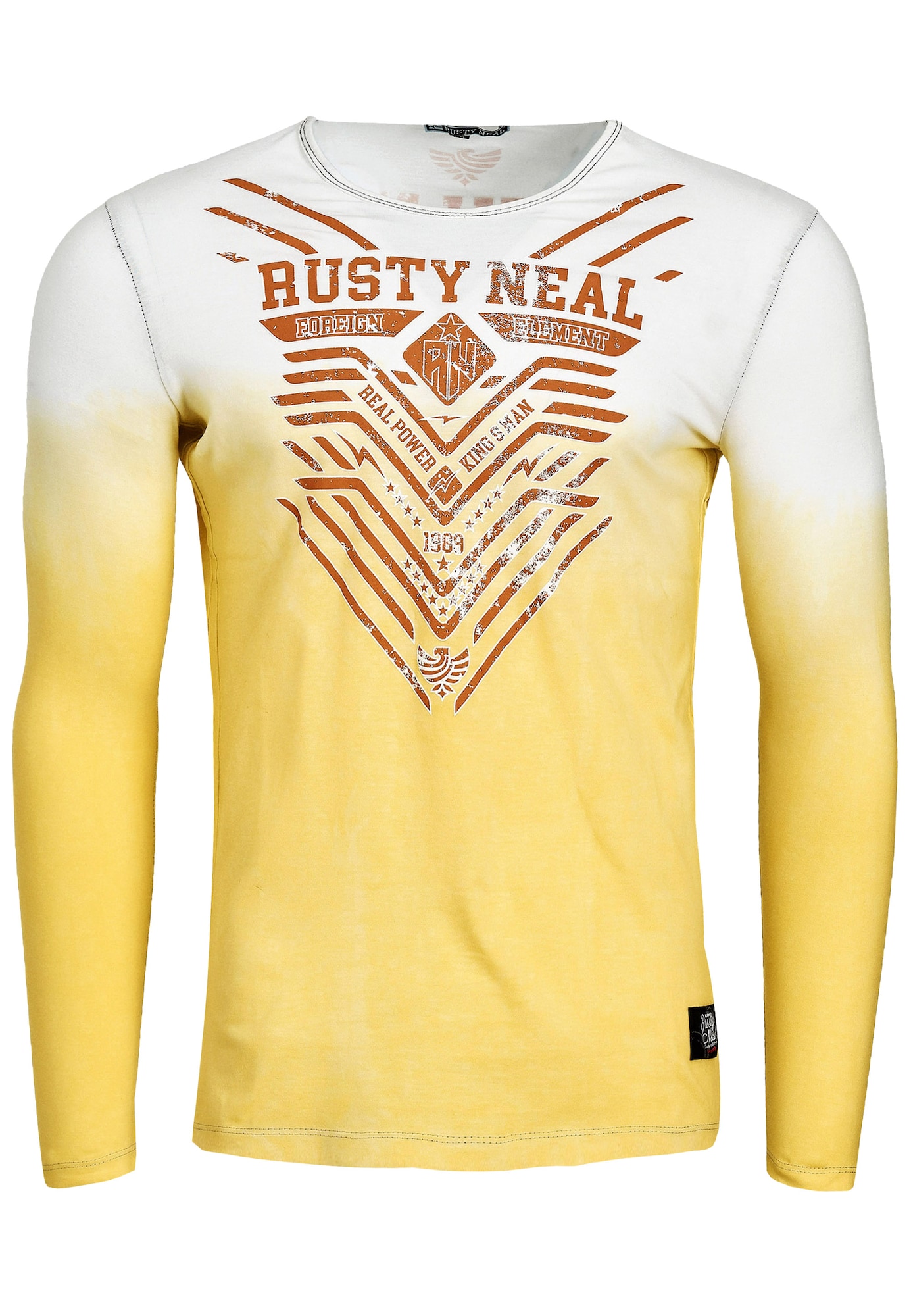 Thumbnail - Rusty Neal Longsleeve mit großem Front-Druck