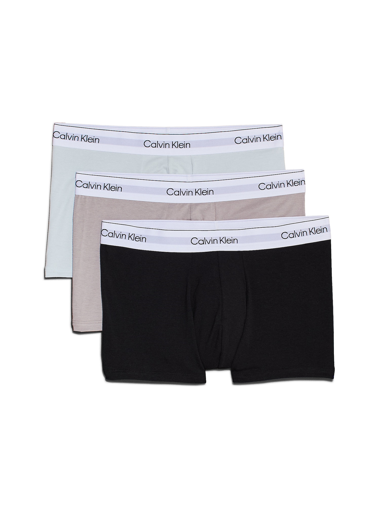 Calvin Klein Boxerky  tmavošedá / mätová / čierna / biela