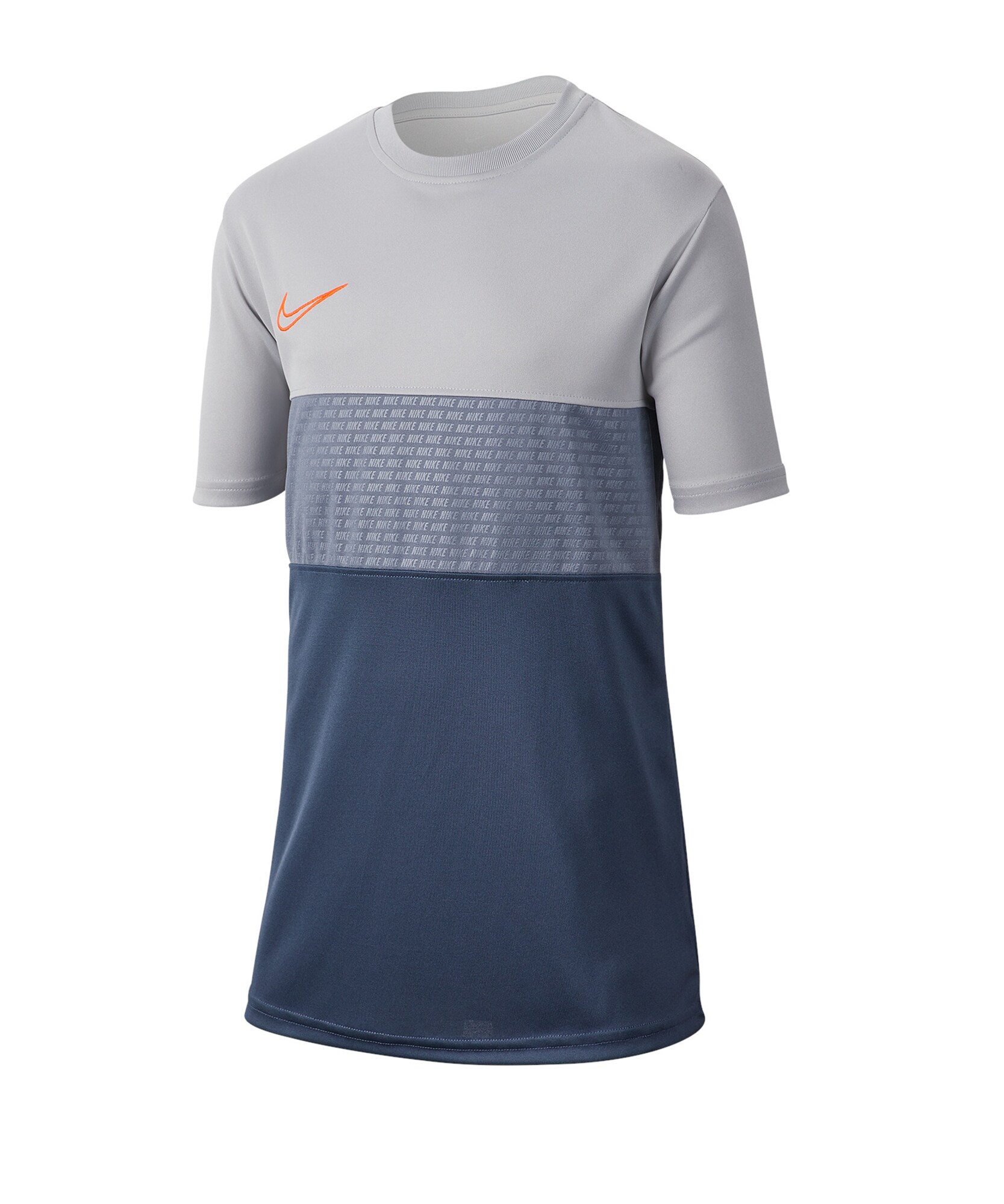 NIKE Tricou funcțional  bleumarin / gri / portocaliu