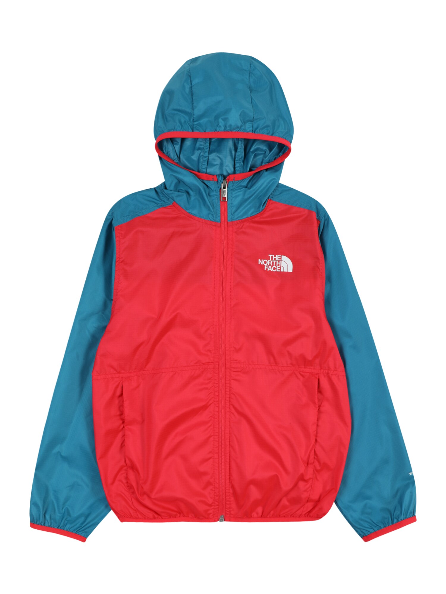 THE NORTH FACE Outdoorová bunda 'CYCLONE'  modrozelená / červená