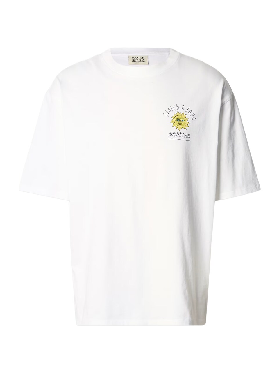 T-shirt ljusblå / gul / mörkorange