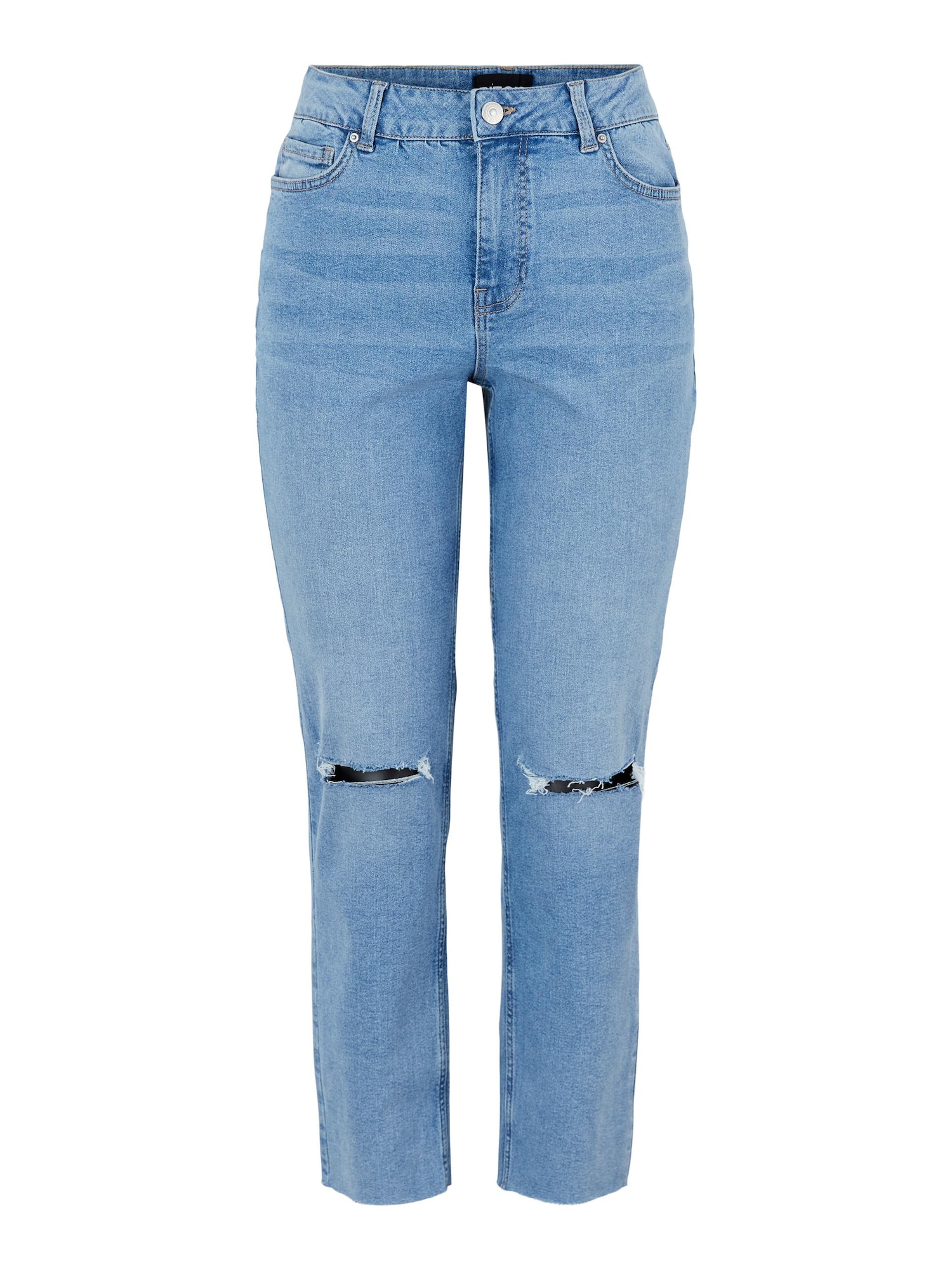 PIECES Jeans Luna  albastru denim / maro