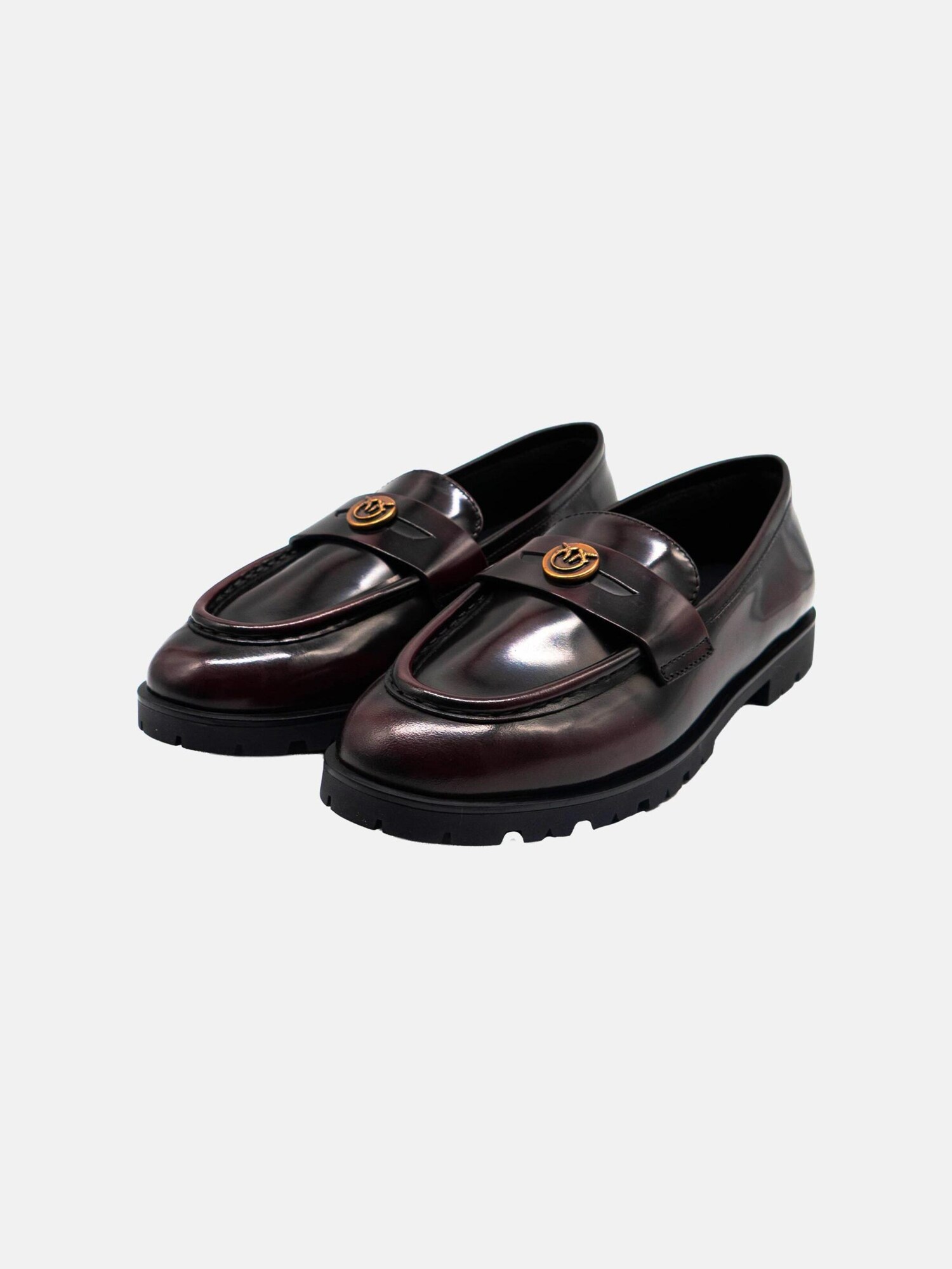 PINKO Mocasines 'PINKO NORA 07 MOCASSINO CALF LEATHER Scarpe' burdeos – imagen 2
