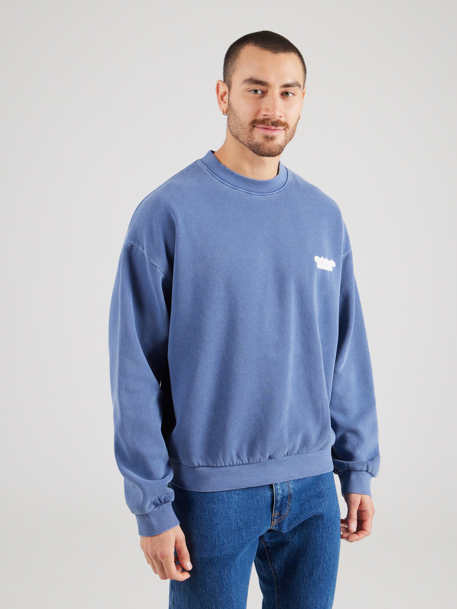 JACK & JONES Tréning póló 'JORRIDGEWOOD'  kék / fehér termék 2. képe