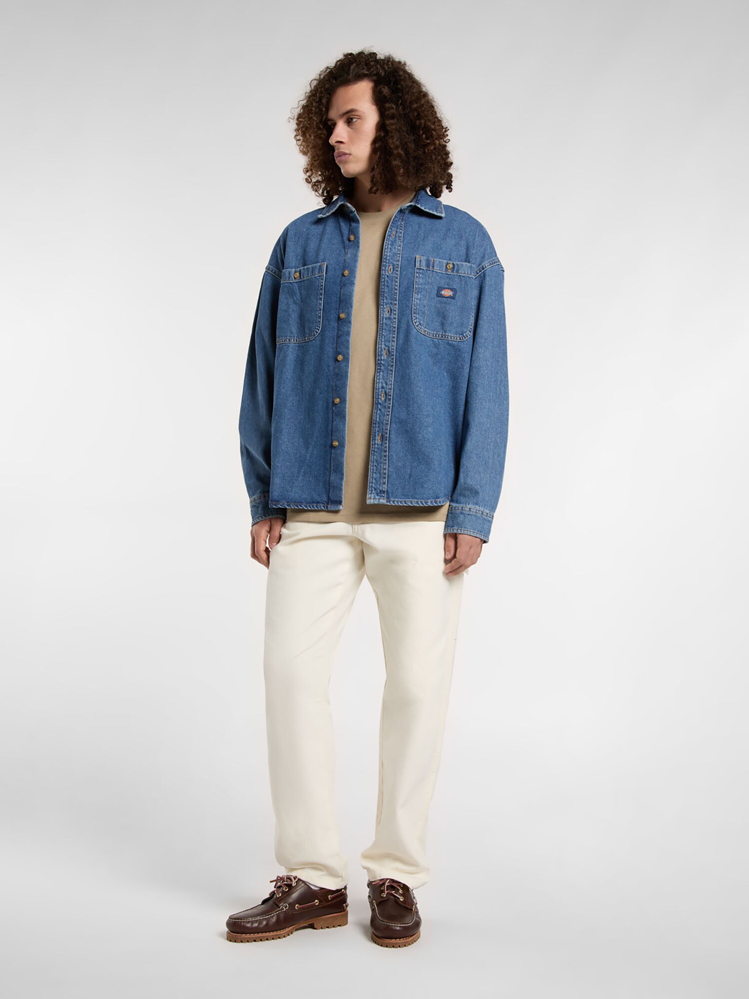 DICKIES Košeľa 'HOUSTON' modrá denim (obrázok 5)