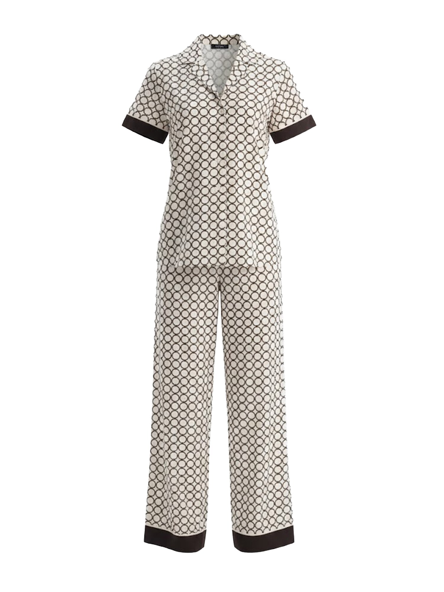 Dagi Pijama  ecru / negru