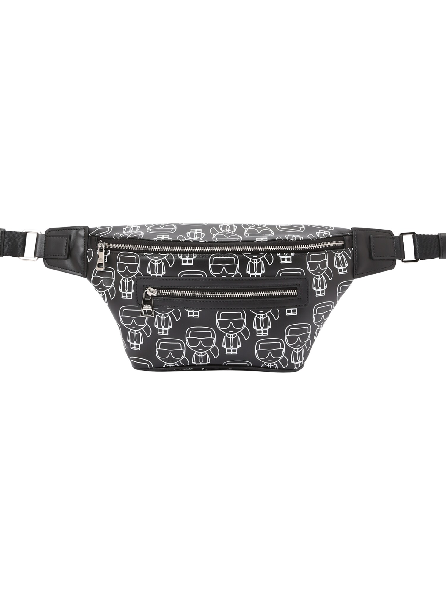 Karl Lagerfeld Borsetă  negru / alb