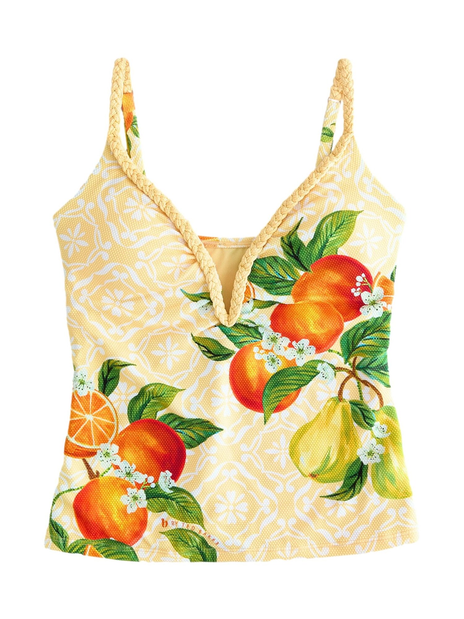 B by Ted Baker Tankini top  galben pastel / verde / portocaliu / alb