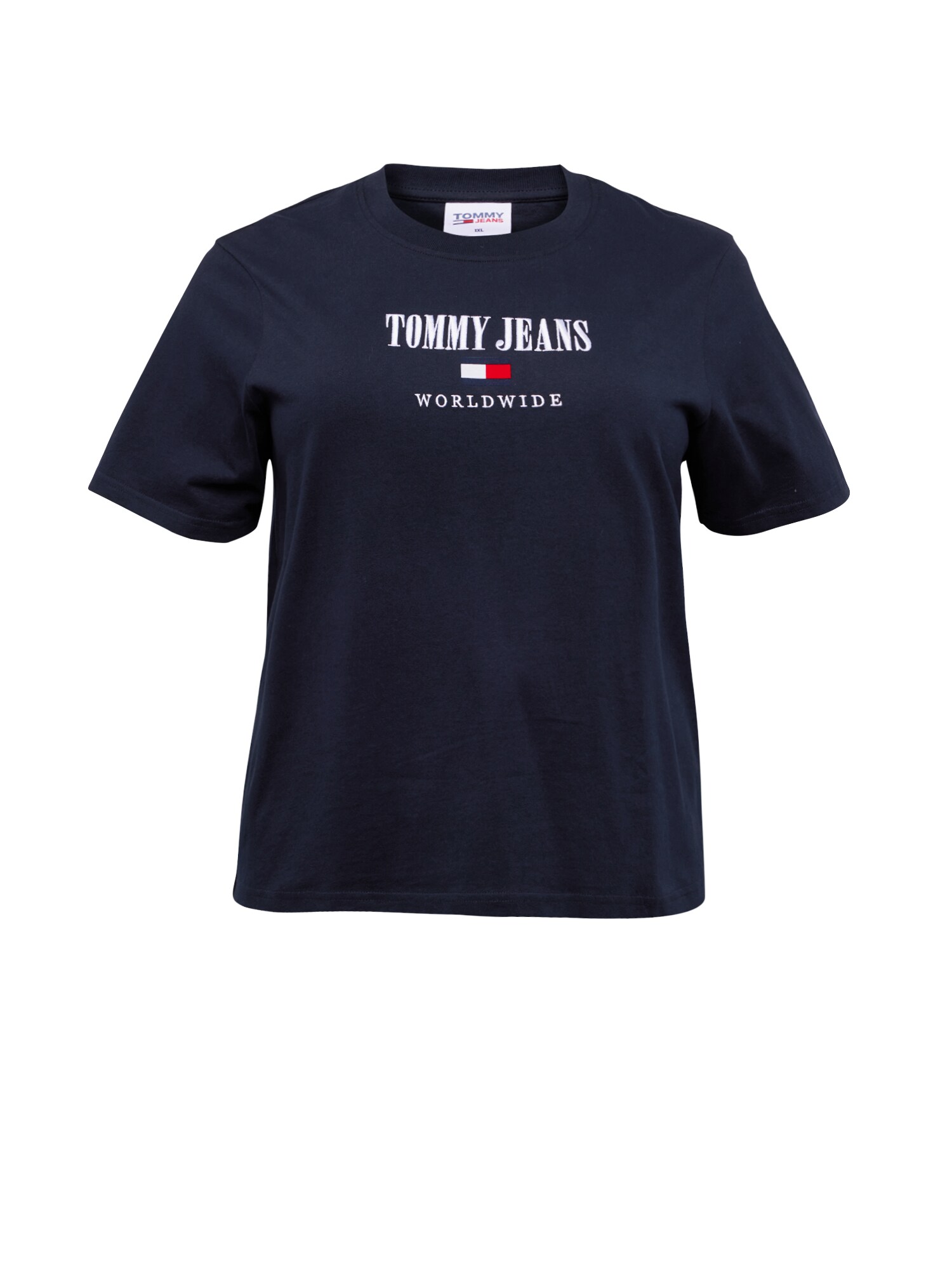 Tommy Jeans Curve Majica  mornarska / bela