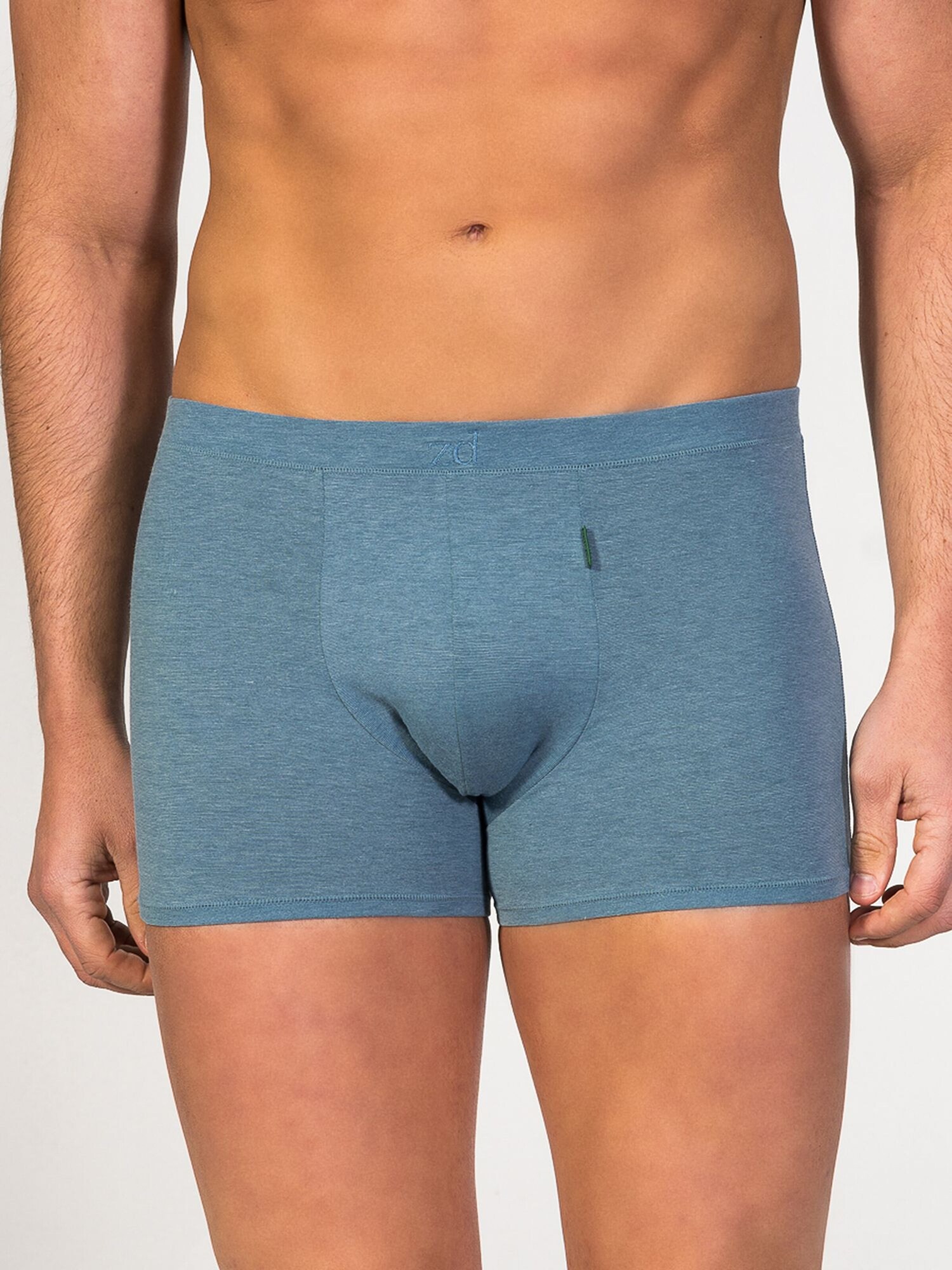 zd ZERO DEFECTS Calzoncillo boxer 'Apolo Soy fiber'  azul denim