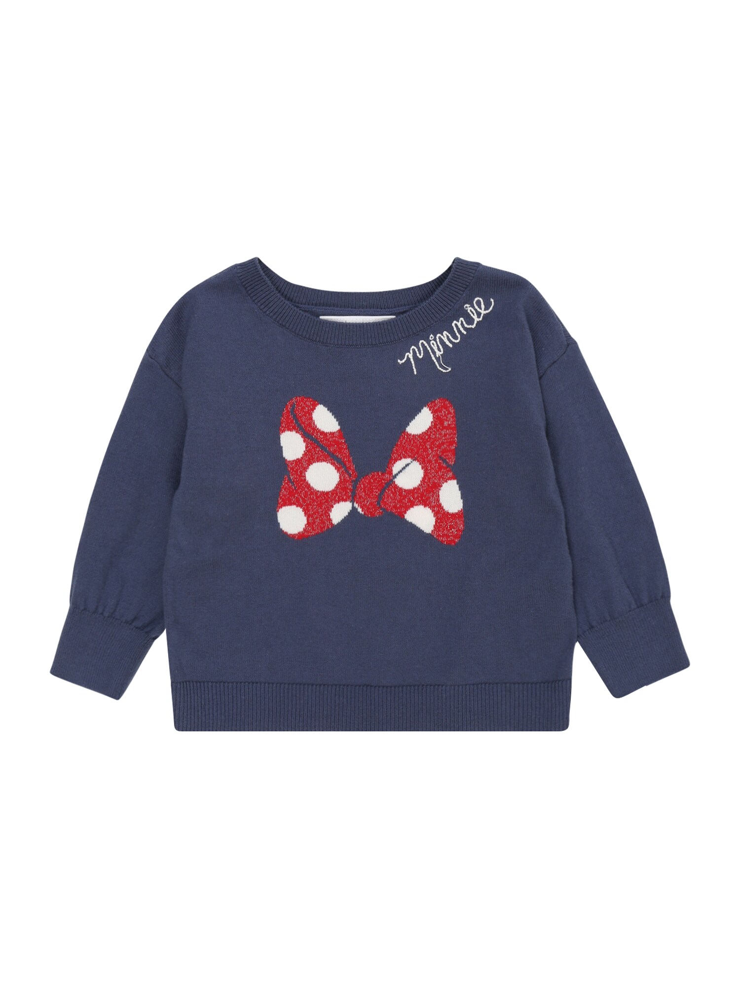 GAP Megztinis be užsegimo 'DIS LOVE'  nakties mėlyna / raudona / balta