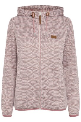 Oxmo Fleece jas ‘Pebbles’ Rosé