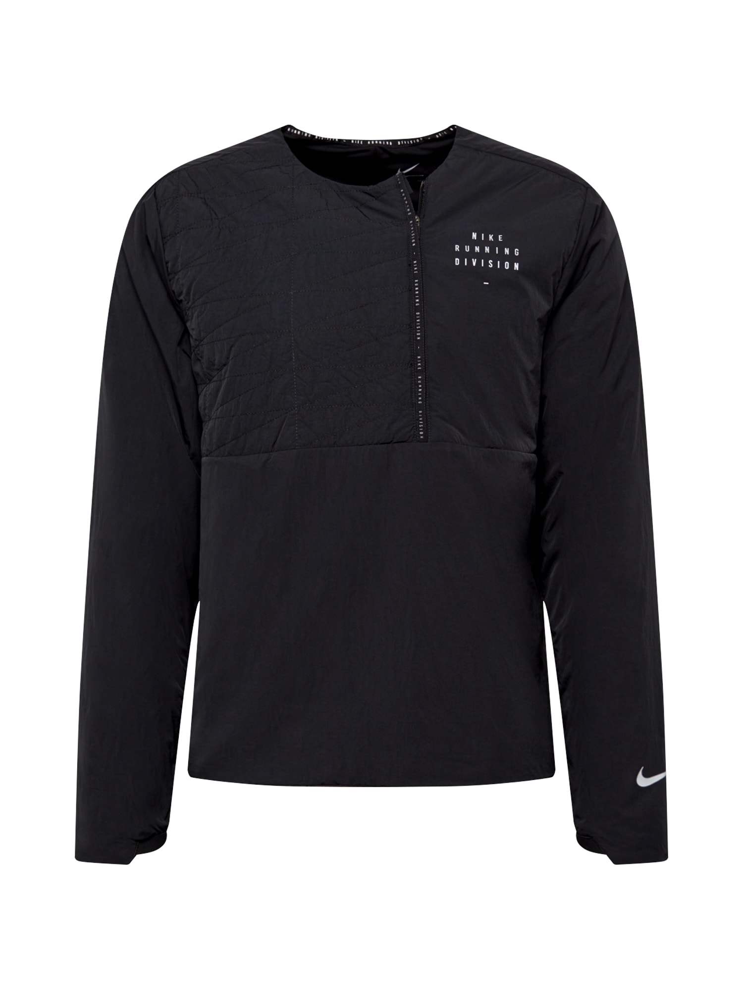 NIKE Sportinė striukė 'Run Division'  juoda / balta