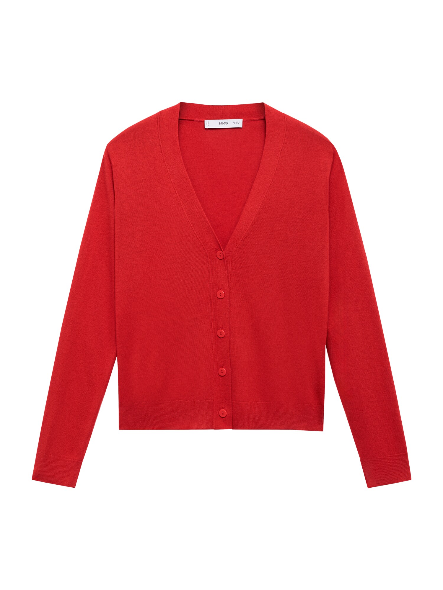 MANGO Geacă tricotată LUCCAV  portocaliu închis