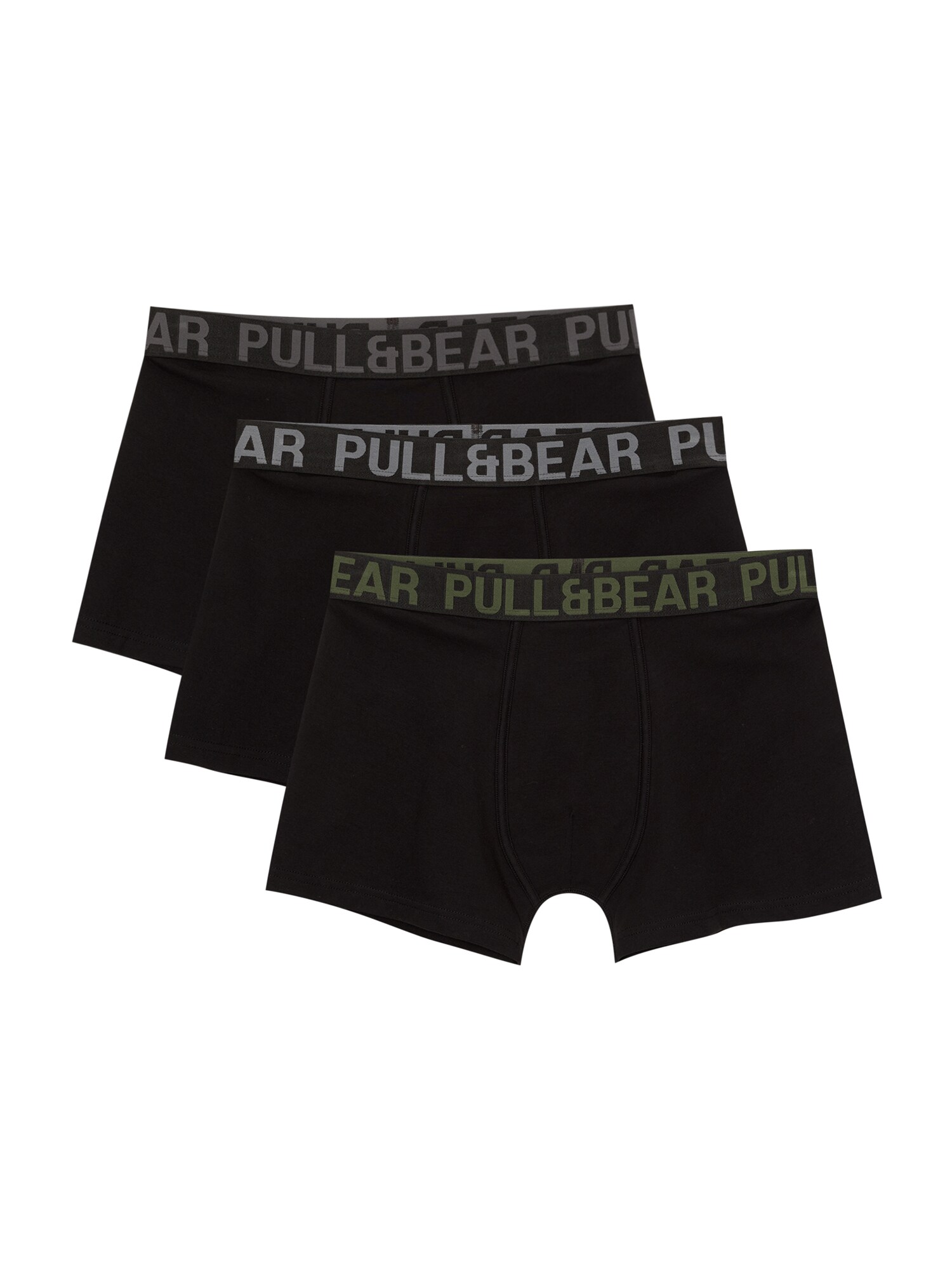 Pull&Bear Boxeri  gri / gri închis / verde închis / negru