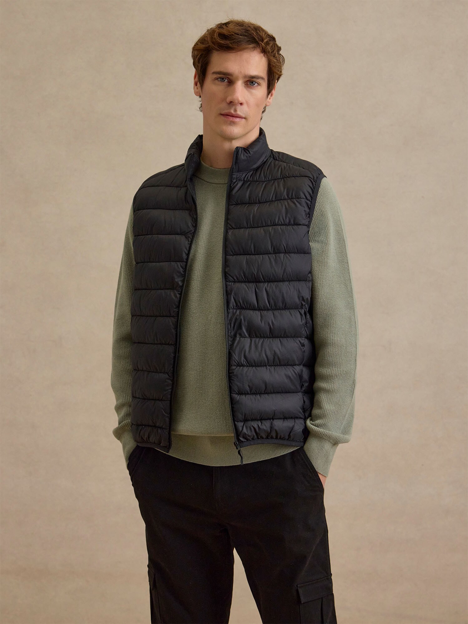 DAN FOX APPAREL Mellény 'Eray'  fekete termék 2. képe