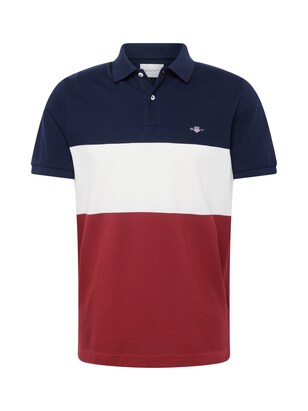 Gant Shirt ‘RUGGER’ Navy / Rood / Wit