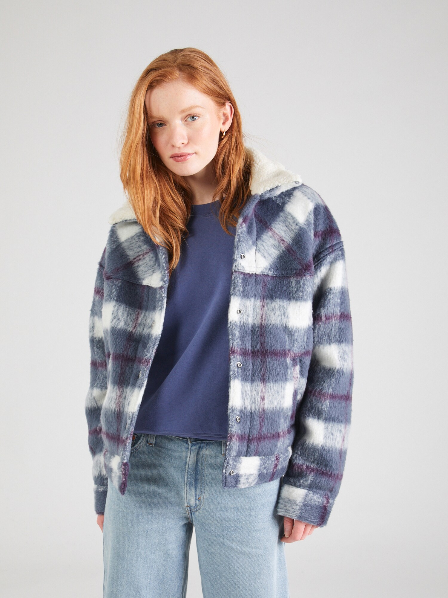 LEVI'S ® Átmeneti dzseki  indigó / bíbor / gyapjúfehér termék 2. képe