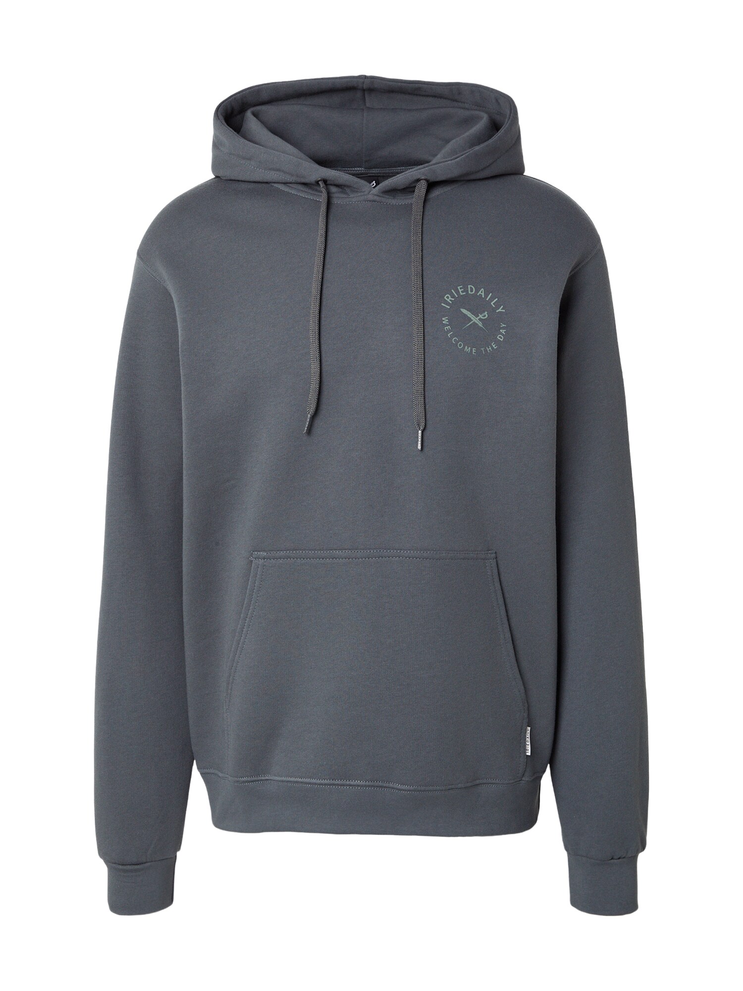 Iriedaily Sweater majica 'Monday Yoga' ecru/prljavo bijela / pastelno zelena / tamno zelena