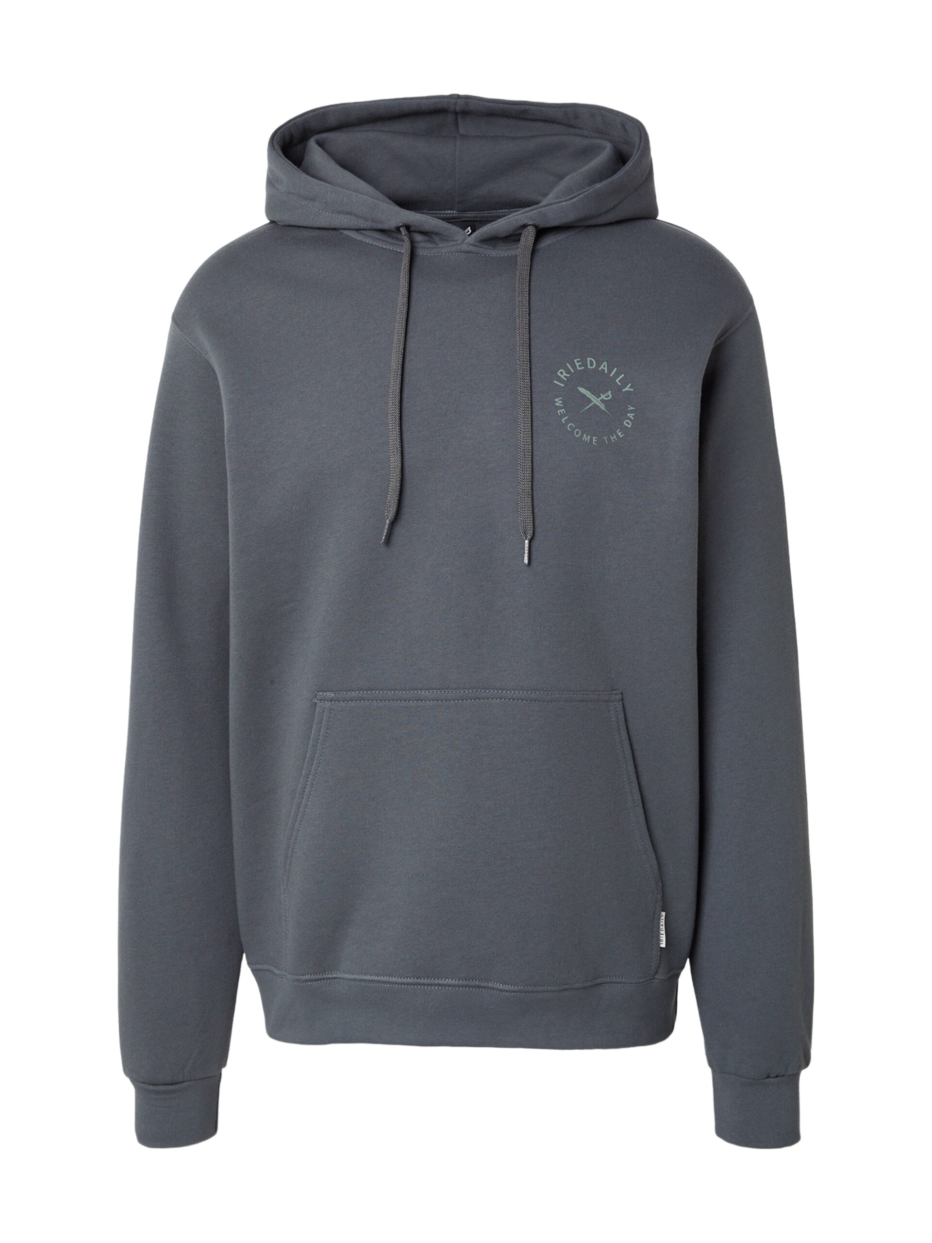 Iriedaily Sweatshirt 'Monday Yoga' ecru / pastellgrön herr