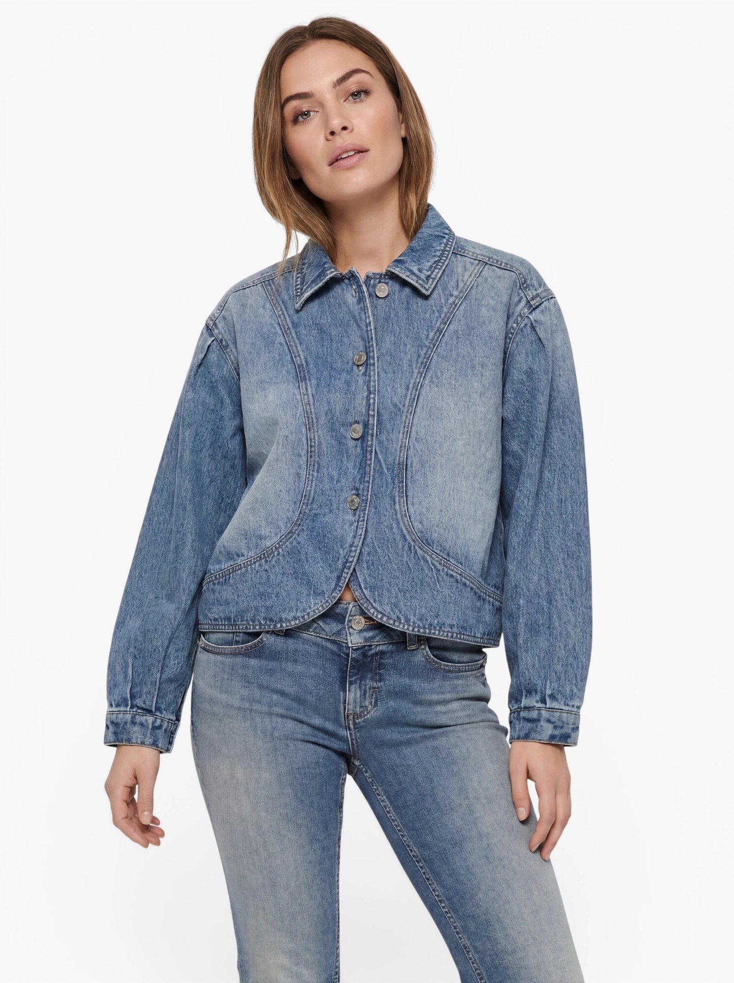ONLY Prechodná bunda 'ONLAMBER'  modrá denim (obrázok 4)