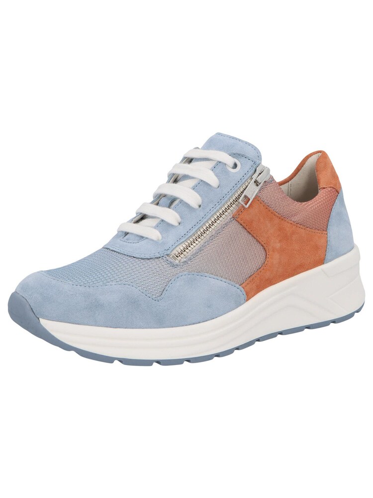 SOLIDUS Sneaker 'Karma' Damen Größe 43 beige / hellblau / koralle / hummer