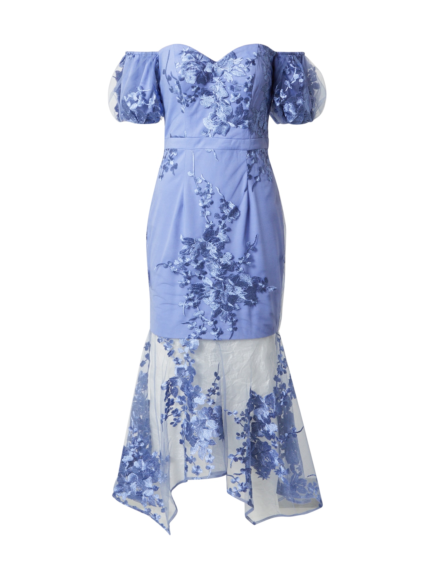 Chi Chi London Kokteilinė suknelė šviesiai mėlyna / melsvai pilka